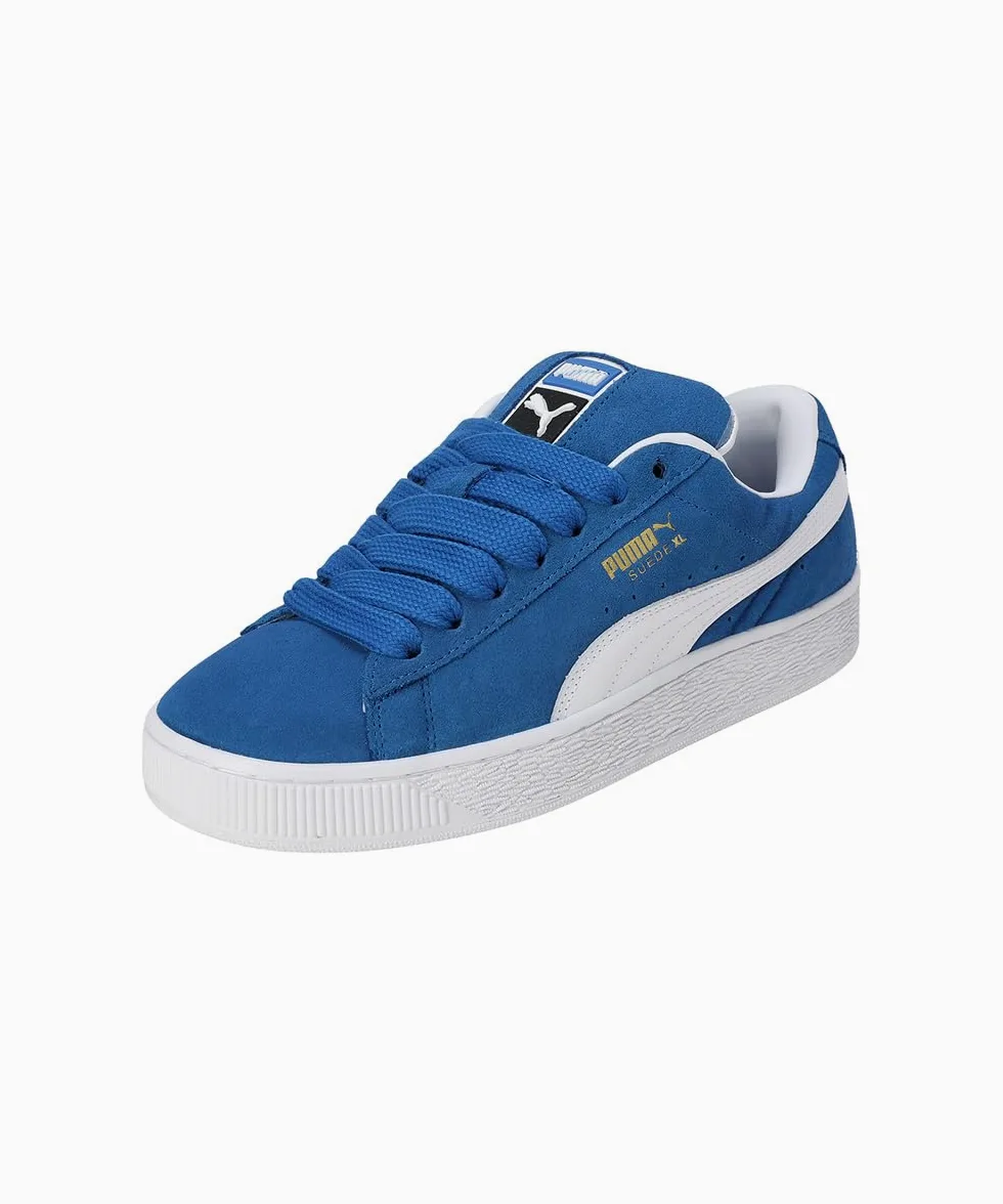 Puma sneakersy skórzane Suede XL kolor niebieski 395205