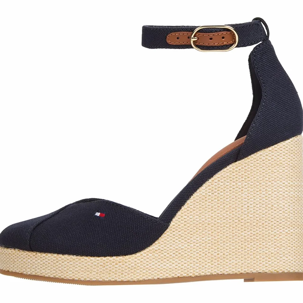 Tommy Hilfiger Kobiety Flag High Wedge Espad Closed ToeEspadryle na koturnie