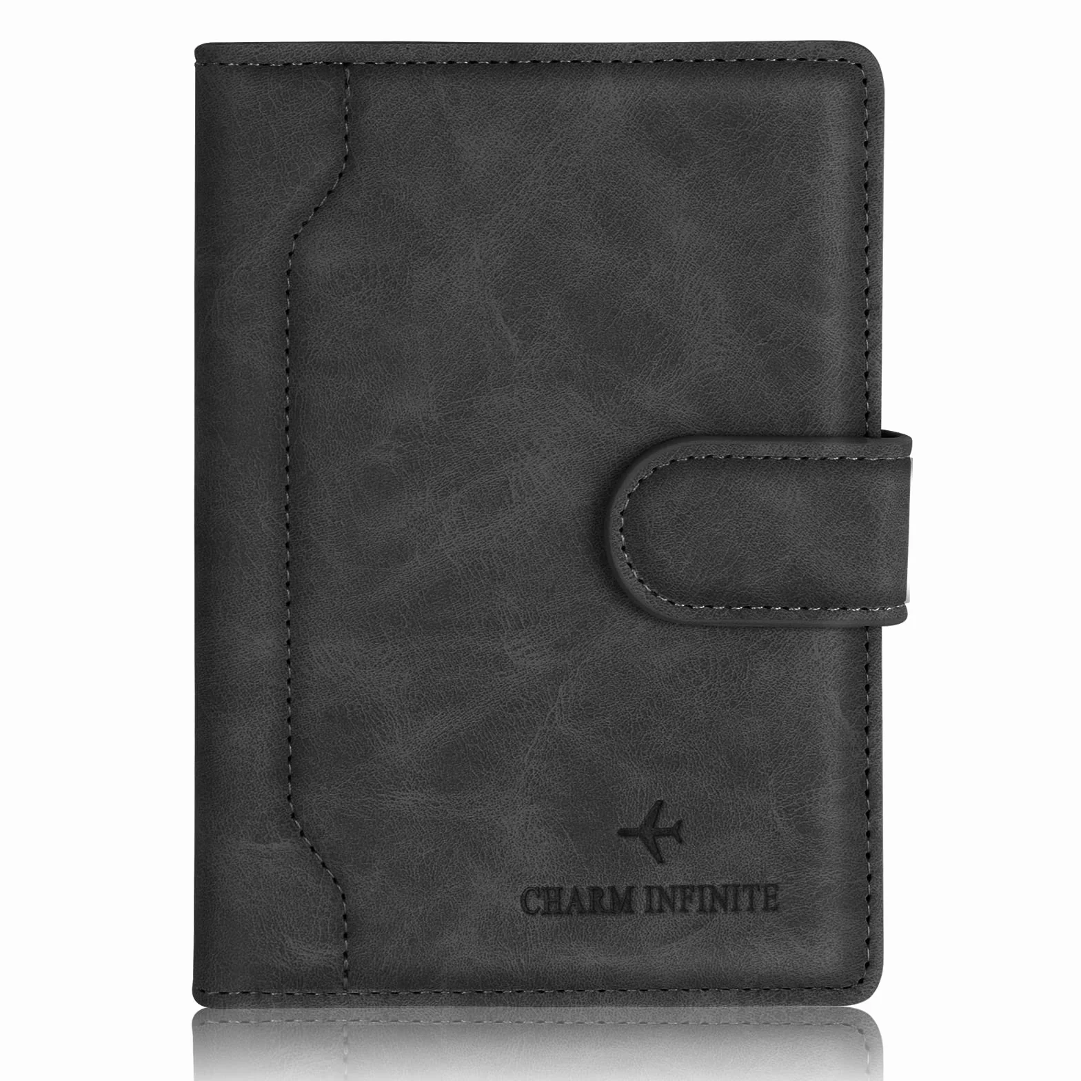 Toctax etui na kartę szczepień o wyglądzie skóry – 14,8 cm x 11 cm – ochronne etui na dowód szczepień z miejscem na karty
