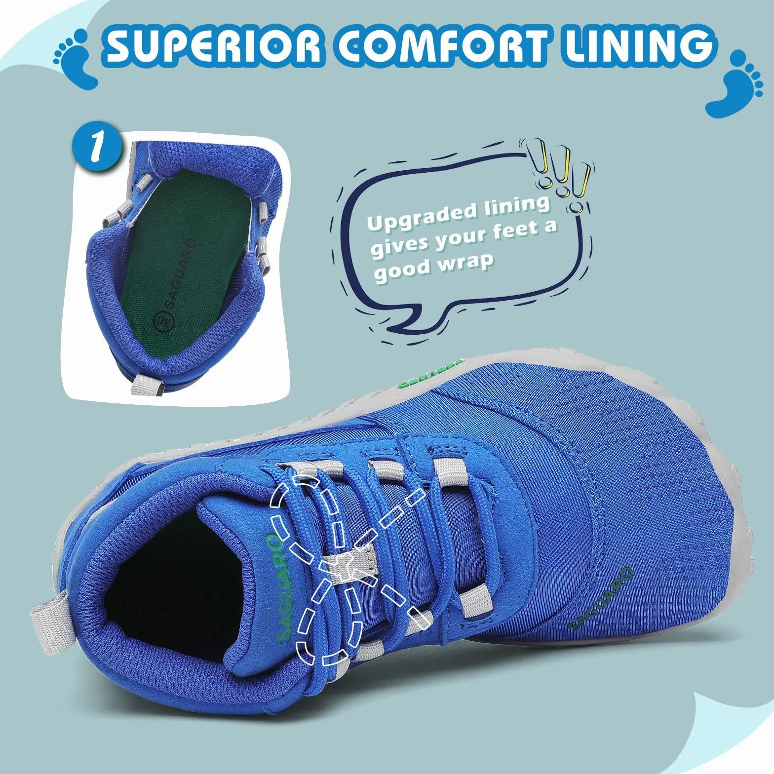 Saguaro dziecięce buty do chodzenia boso, lekkie buty trekkingowe, dla dziewcząt, outdoorowe buty do fitnessu