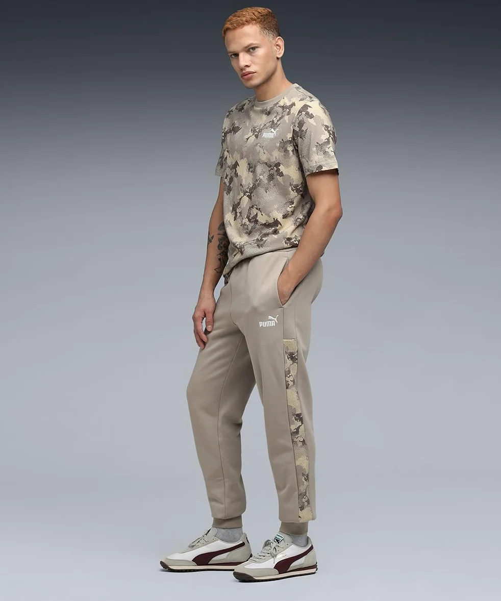 PUMA Ess Camo Sweatpants Fl Cl - Spodnie z dzianiny Mężczyźni