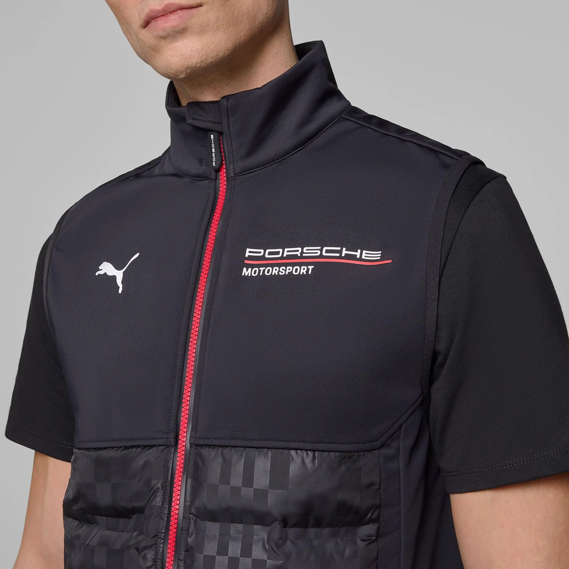 PUMA Porsche Motorsport męska kamizelka drużynowa czarna
