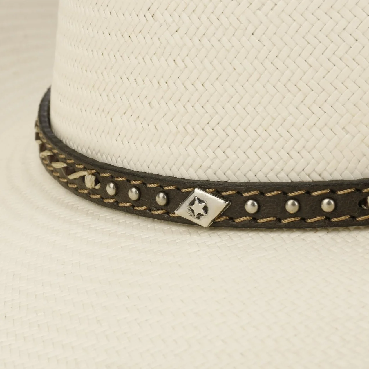 STETSON Pittsfield Kapelusz kowbojski styl western czapka przeciwsloneczna sloma toyo pasek skorzany Unisex Wiosna Lato