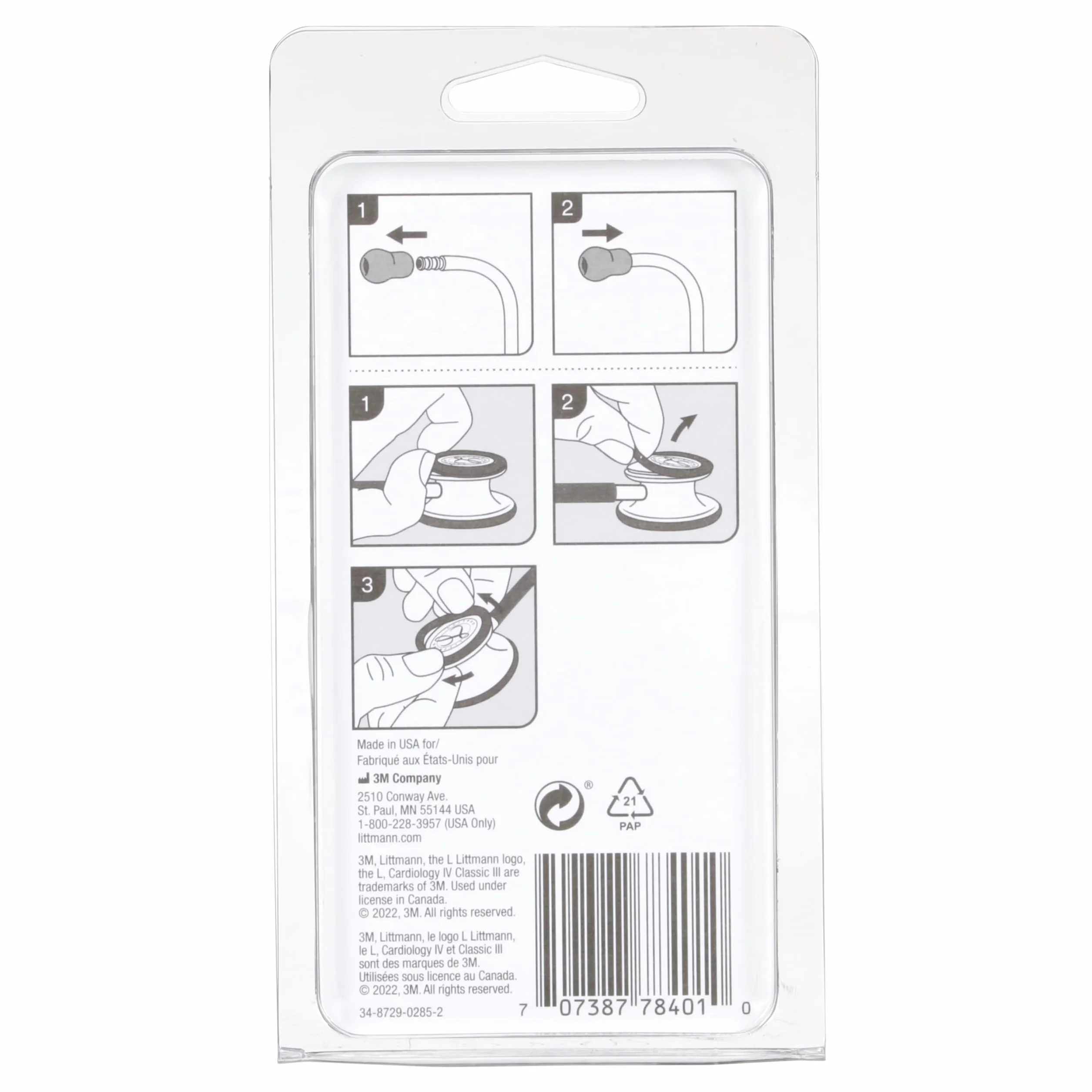 3M Littmann Zestaw części, Classic III, Cardiology IV szary, 40017