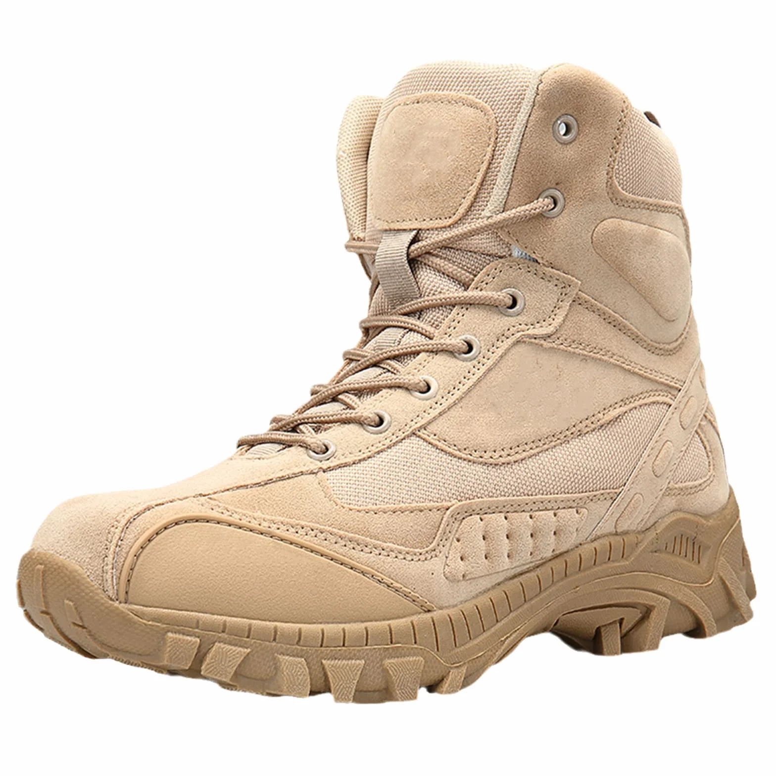 Wojskowe taktyczne męskie buty Rafale Special Force High Cut Army Desert Combat Sandy Color skórzane buty robocze