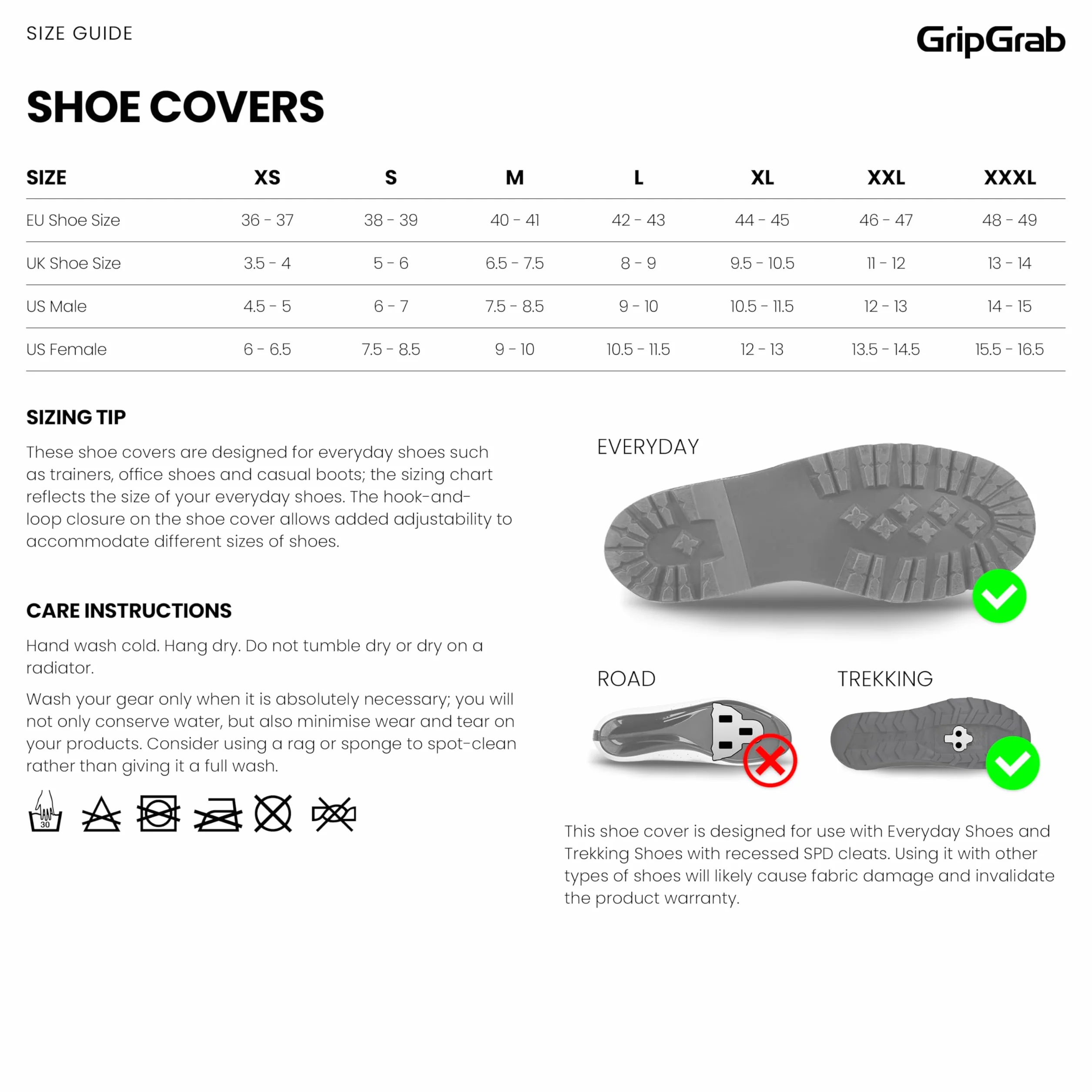 GripGrab Dryfoot 2nd Edition ochraniacze na buty dla dorosłych, wodoszczelne, ochrona przed deszczem, ochraniacze na koła, czarne, XL (44/45)