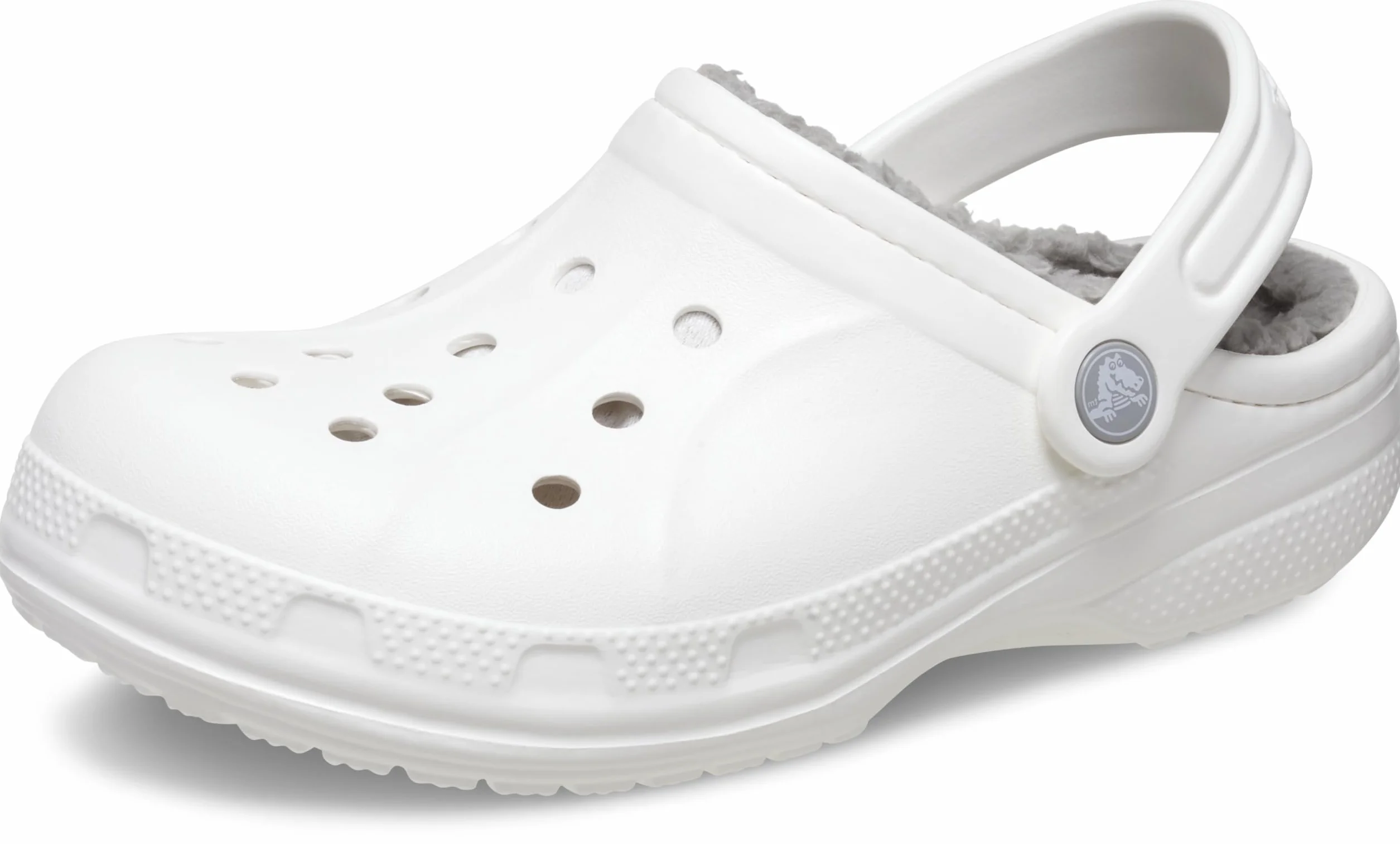 Crocs Unisex Ralen Clog z podszewką K, Biały jasnoszary, 6/7 UK Child