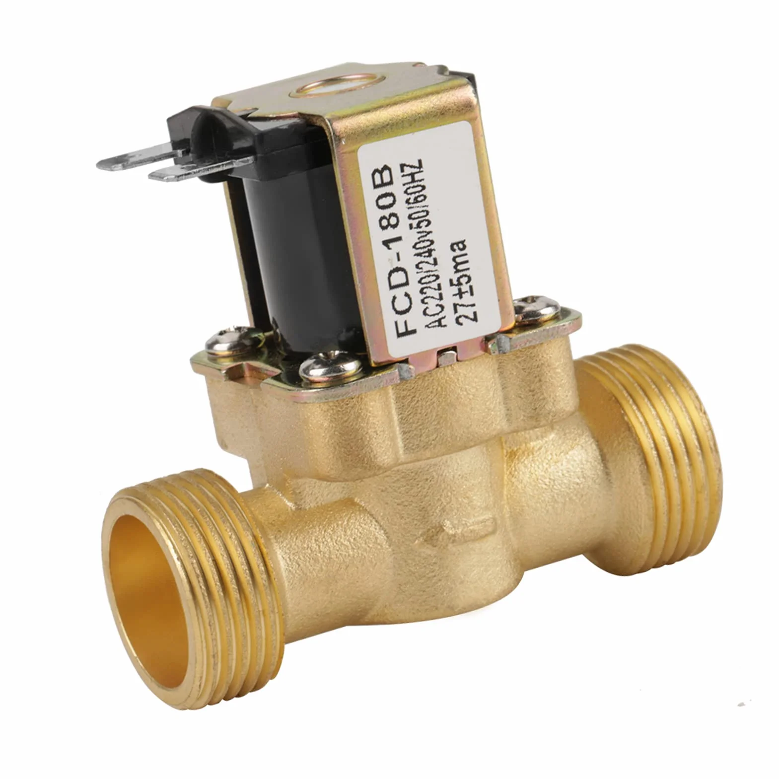 Elektryczny Zawór Wodny Zawór Elektryczny Zawór Zigbee, G3/4 2-drożny Wlot Wody, N/C, Normalnie Zamknięte Ciśnienie, Elektryczny Zawór Elektromagnetyczny, AC 220 V, FCD-180B