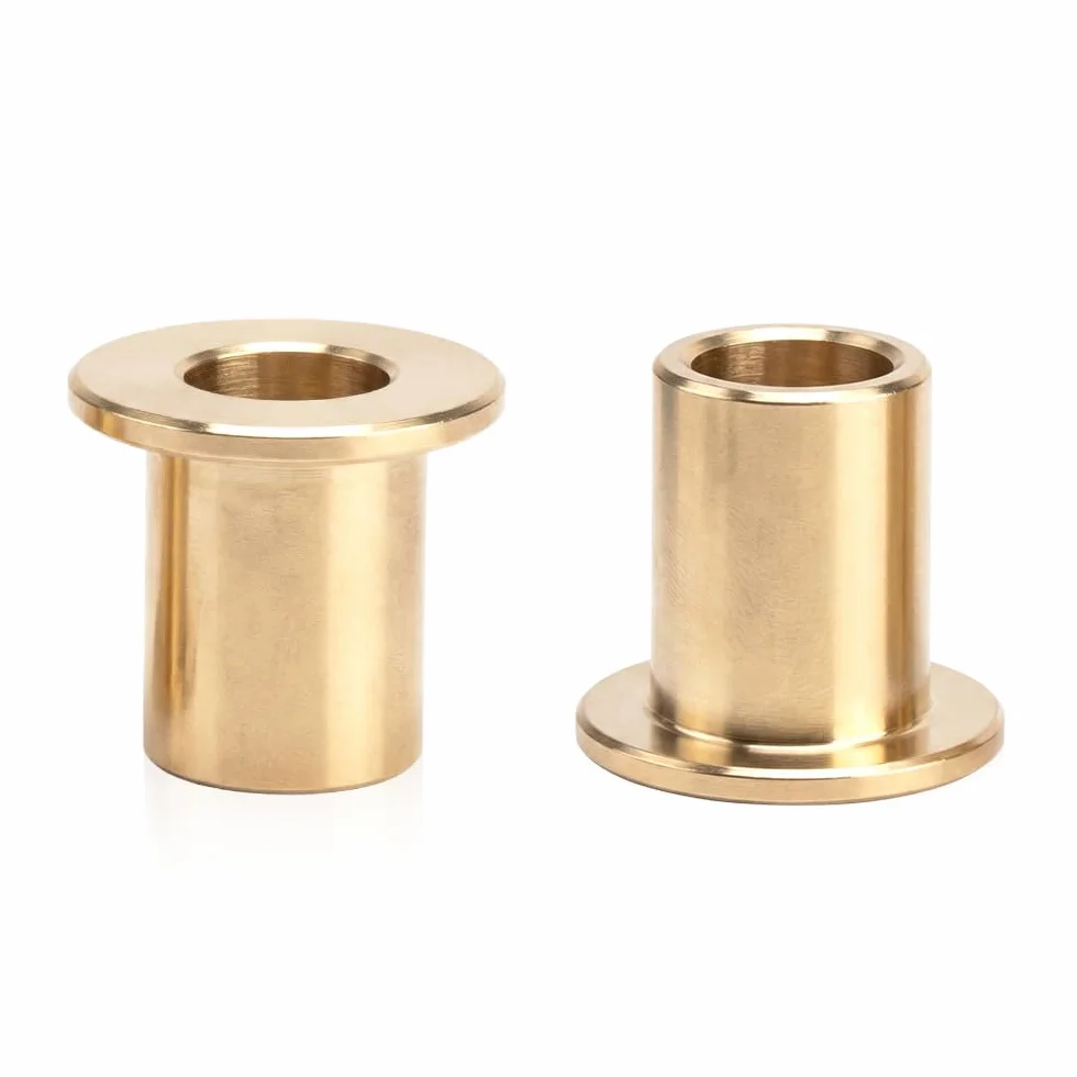 ITSOGOO 2 Sztuk Tuleja Łożyskowa Kołnierzowa 8x10x15 mm,Mosiężne Samosmarujące Tuleje,Kołnierzowych Tulejek Łożyska do Różnych Urządzeń Mechanicznych,Przemysłowych Sprzęt itp