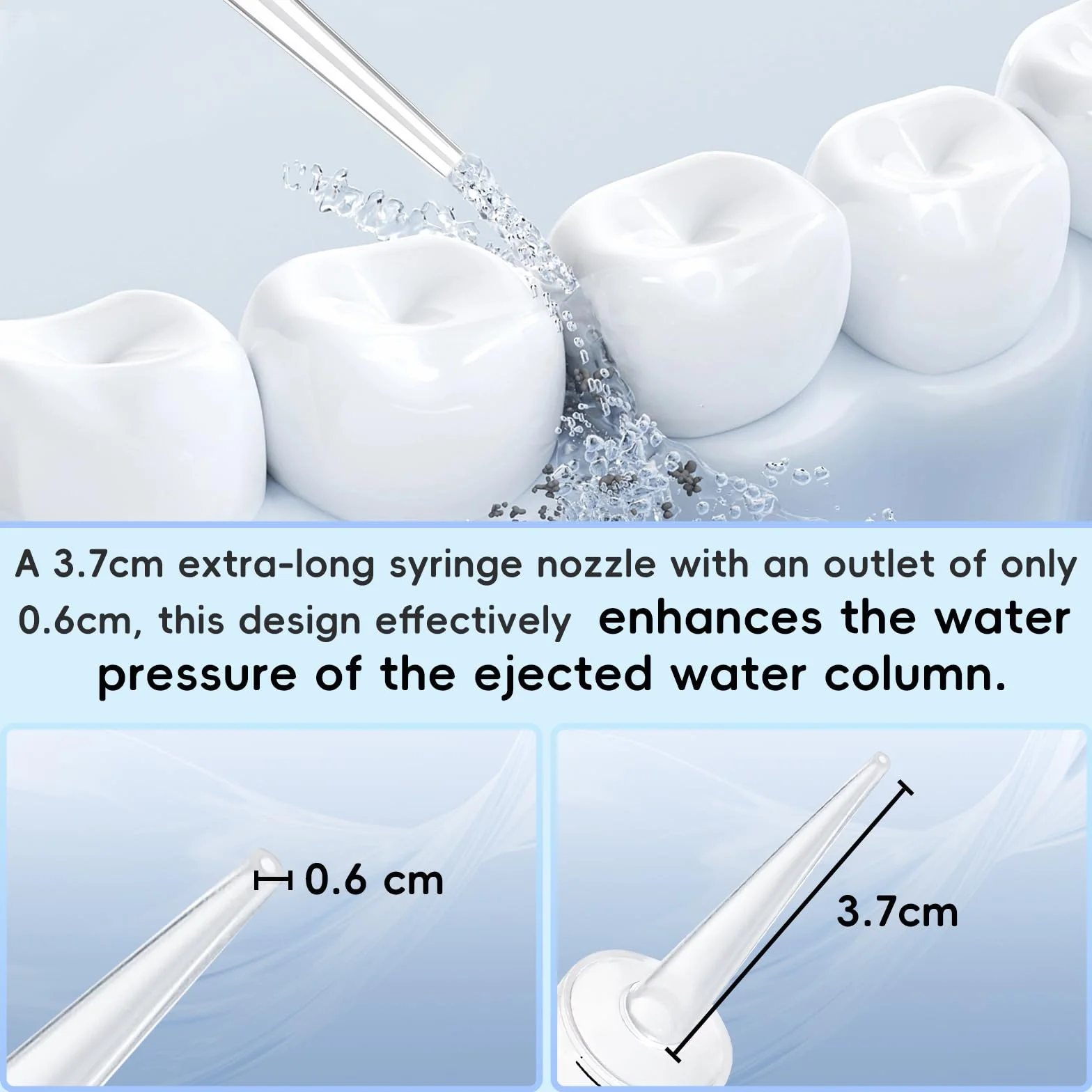 6 sztuk strzykawek do irygacji dentystycznych 12 ml, strzykawka ze strzykawką z bardzo cienką końcówką do pielęgnacji zębów, pielęgnacji zwierząt domowych, wypełniania klejem