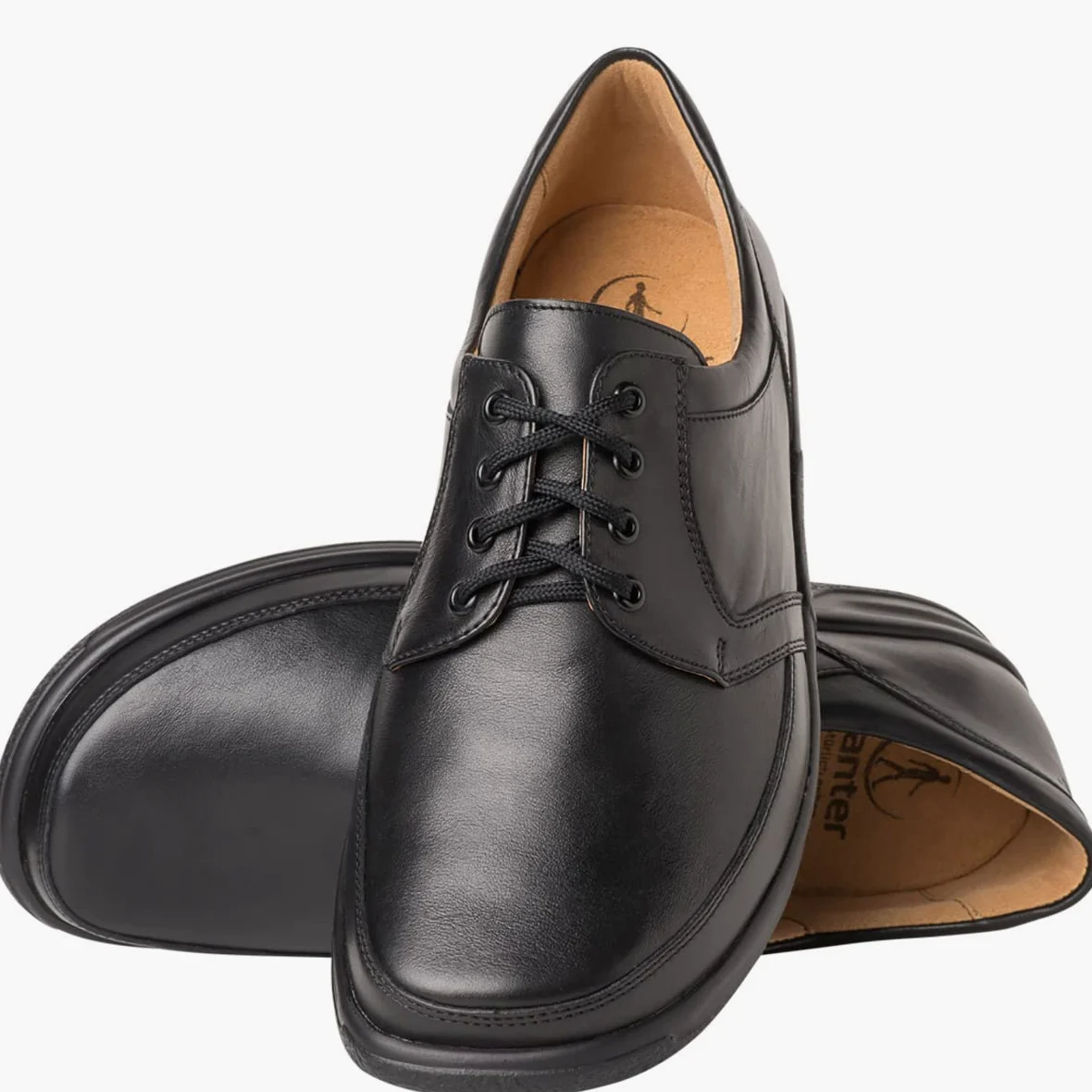 Ganter SENSITIV Kurt, szerokość K 3-256701-01000 półbuty męskie, czarny, 44.5 EU X-Weit