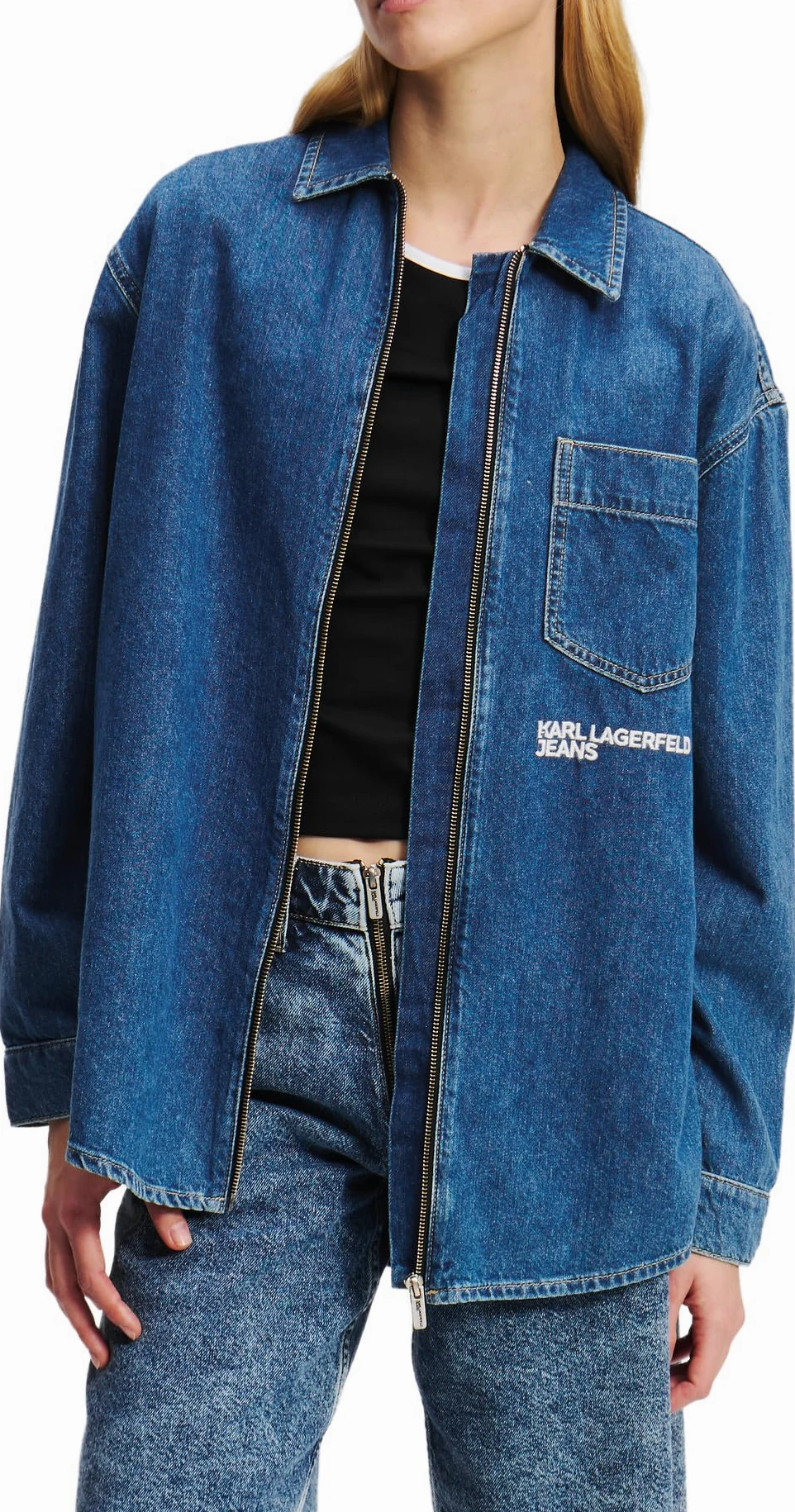 Karl Lagerfeld Jeans, Damskie, Koszula Użytkowa, Krój Koszula