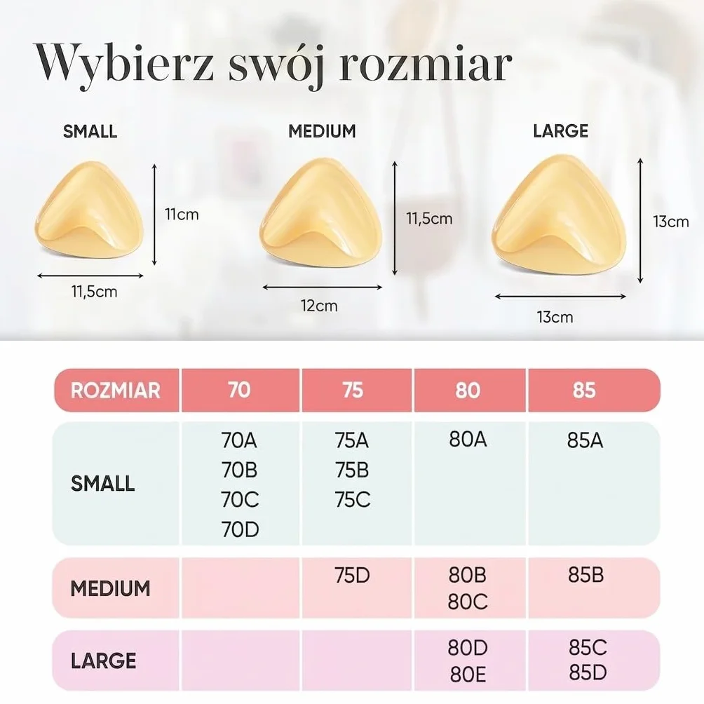 Push Up Pads – samoprzylepne wkładki do biustonosza dla efektu push-up – samoprzylepny biustonosz – wielokrotnego użytku do dużych i małych piersi – lepkie silikonowe wkładki do biustonosza