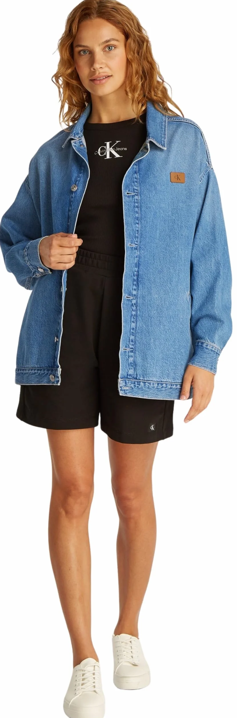 Calvin Klein Kurtka z kapturem Kobiety Denim Overshirt J20j225185
