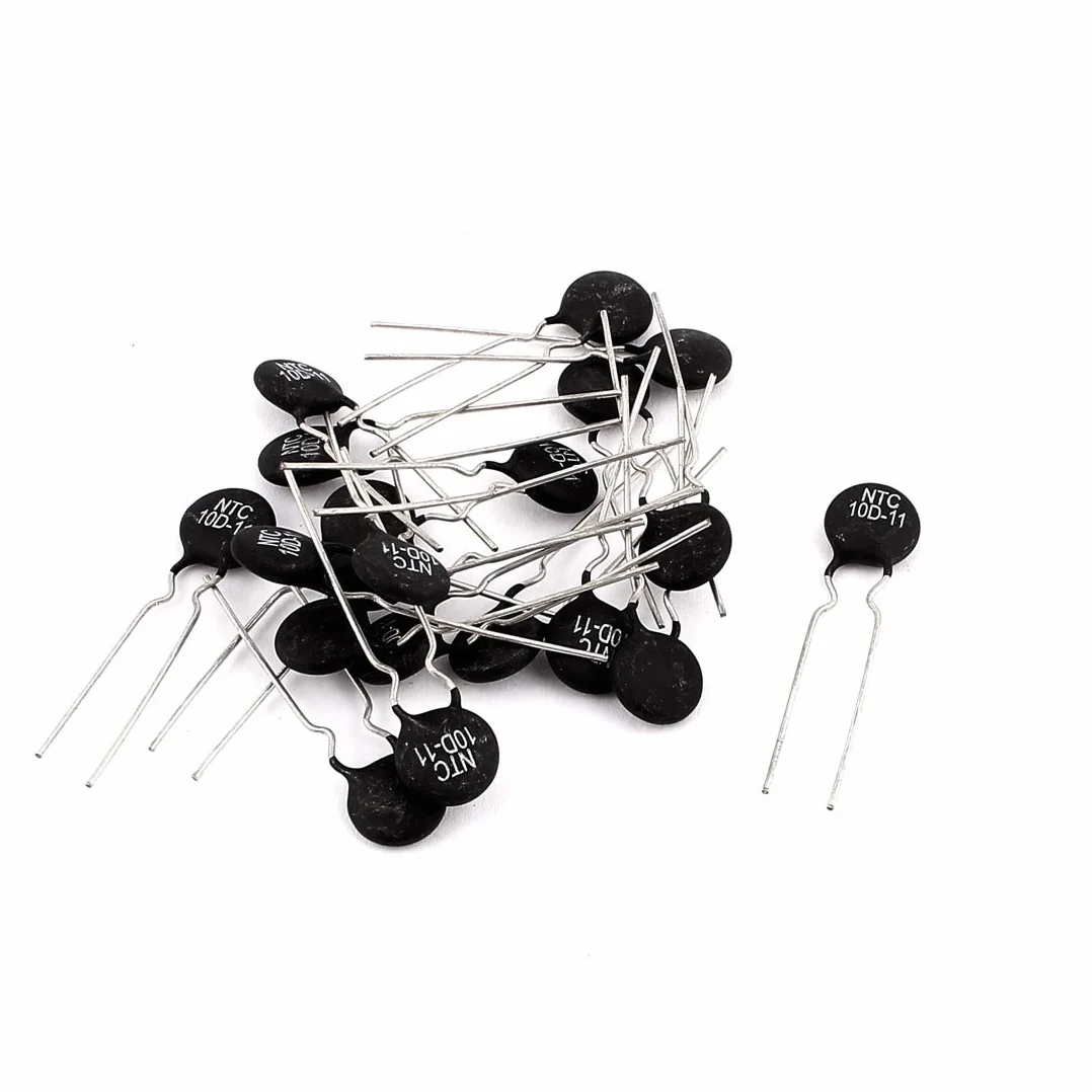 sourcing map 20 szt. NTC 10D-11 10 Ohm +/-10% prądu graniczna siła Typ Thermistor