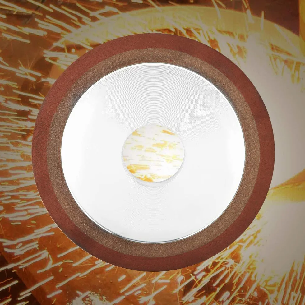 Diamentowa tarcza szlifierska 125 mm x 32 mm, ostrząca tarcza ścierna z żywicy do twardej stali węglikowej, idealna dla profesjonalnego szlifowania i polerowania