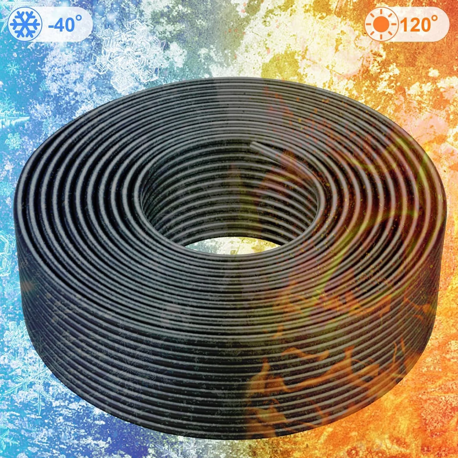 Kabel solarny 6 mm² czerwony – 20 m – odporny na promieniowanie UV, elastyczny, fotowoltaiczny, kabel PV, kabel przyłączeniowy do panelu słonecznego, falownika i regulatora ładowania