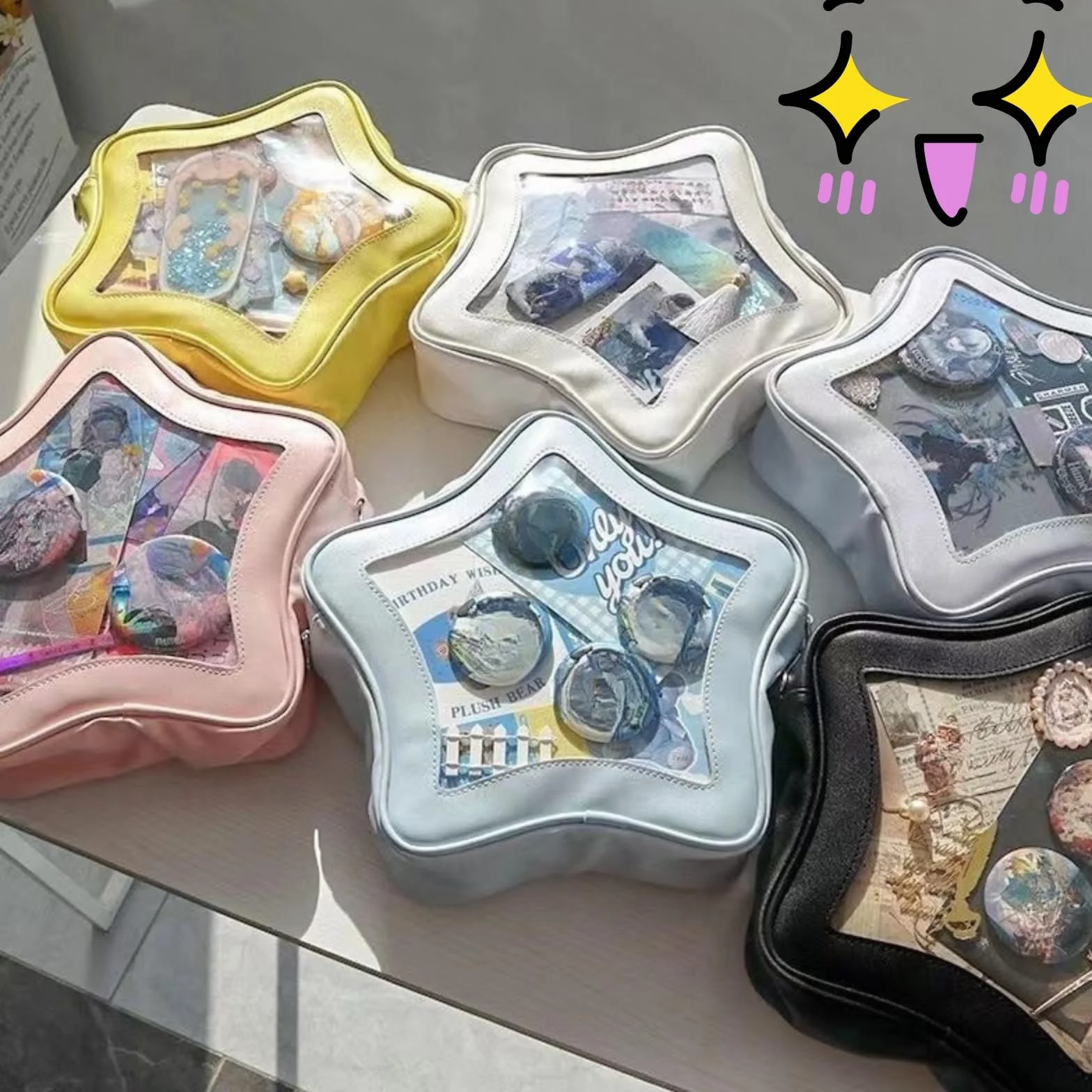 Ita Bag, Kawaii plecak w kształcie gwiazdy – duża pojemność, wodoodporny, lekki, torba na ramię