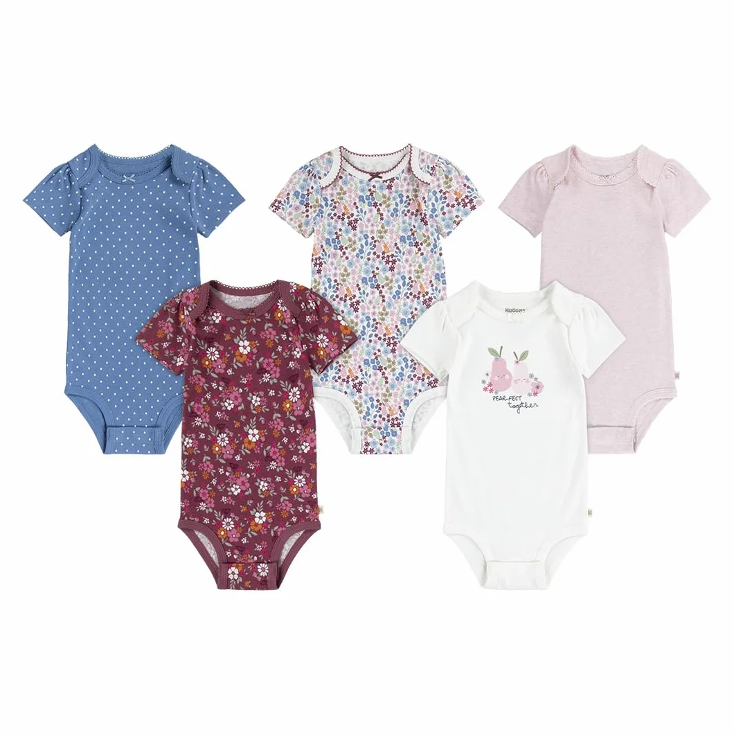 Huggies Little Hugs Zestaw bielizny dla dziewczynek (5 sztuk), niebieski/różowy/biały, 3 miesięcy