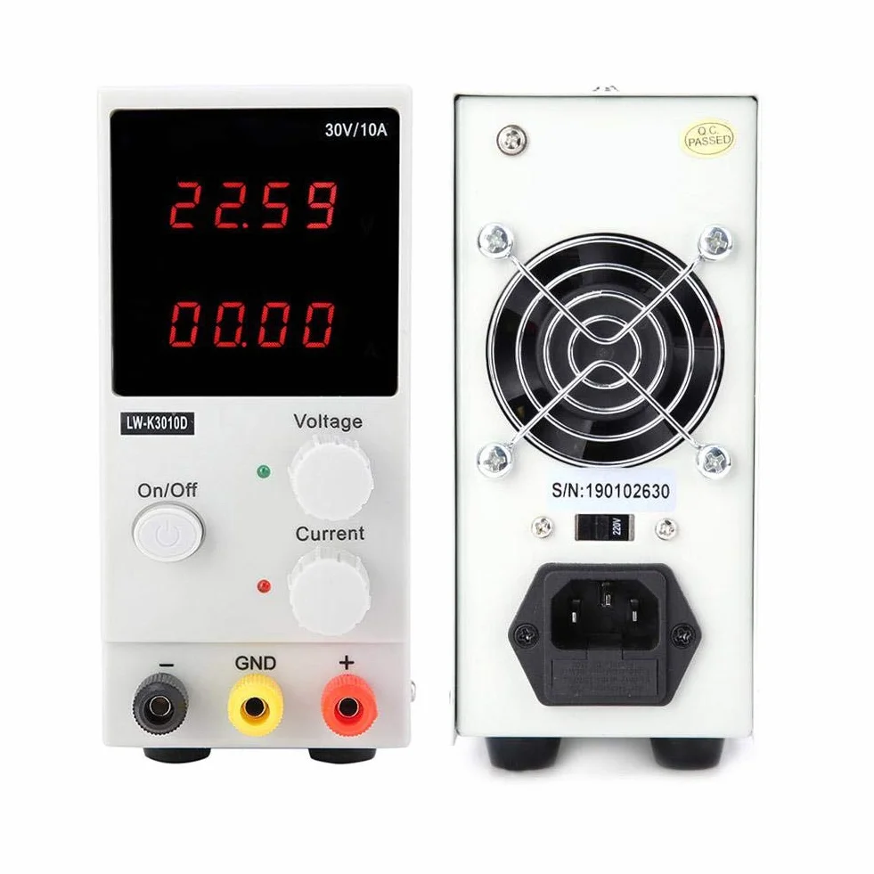 Zasilacz impulsowy DC LW-K3010D 30V 10A regulowany stołowy z wyświetlaczem LCD 220V