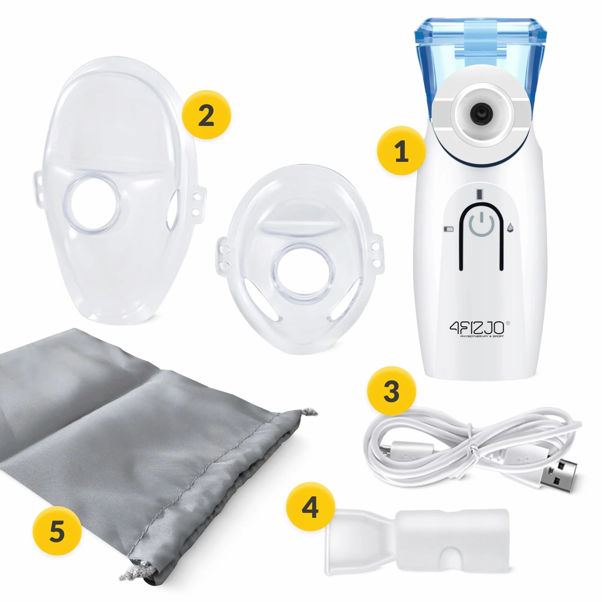 INHALATOR NEBULIZATOR DLA DZIECI DOROSŁYCH SIATECZKOWY PRZENOŚNY CICHY LITE