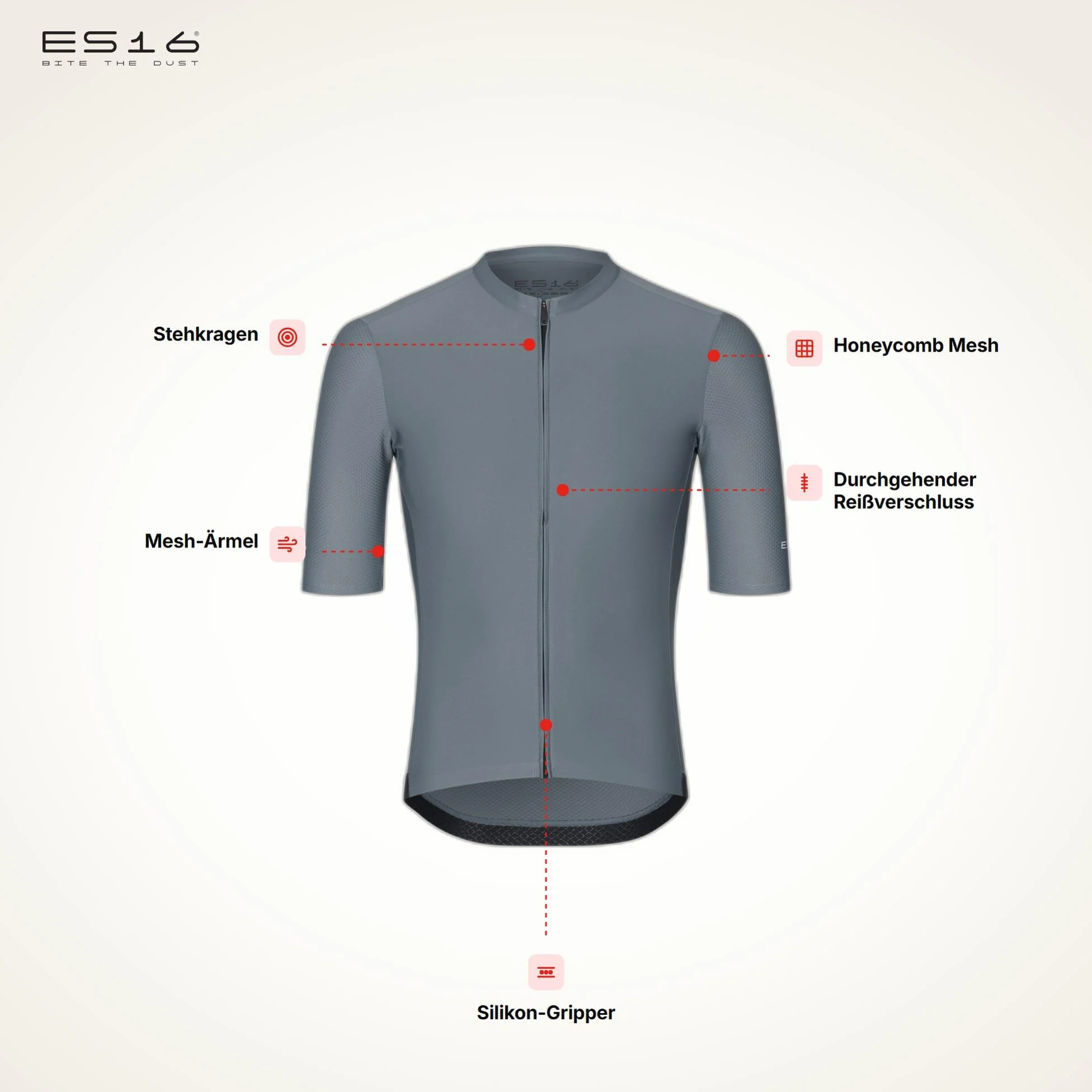 Koszulka Kolarska Męska | Premium Cycling Jersey z Rękawami Mesh, Krojem Race-Fit i Zamkiem – Oddychający Poliester na Rower Szosowy i Triatlon