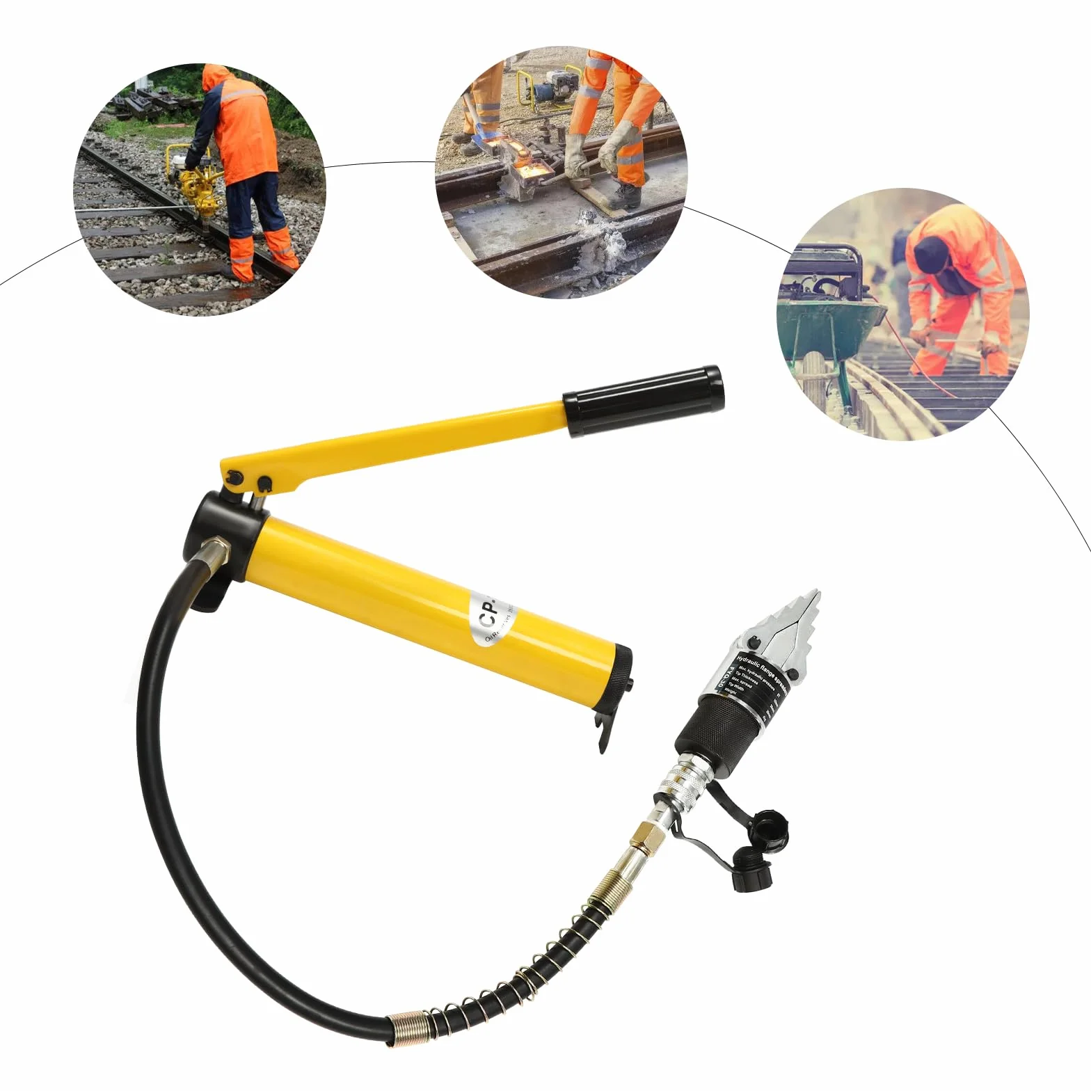 Hydrauliczny rozdzielacz kołnierza 8T, hydrauliczna pompa ręczna z wężem 1 m, ekspanderem hydraulicznym, hydrauliczny rozwieracz kołnierza, rozrzutnik kołnierza, narzędzie do naprawy pipe