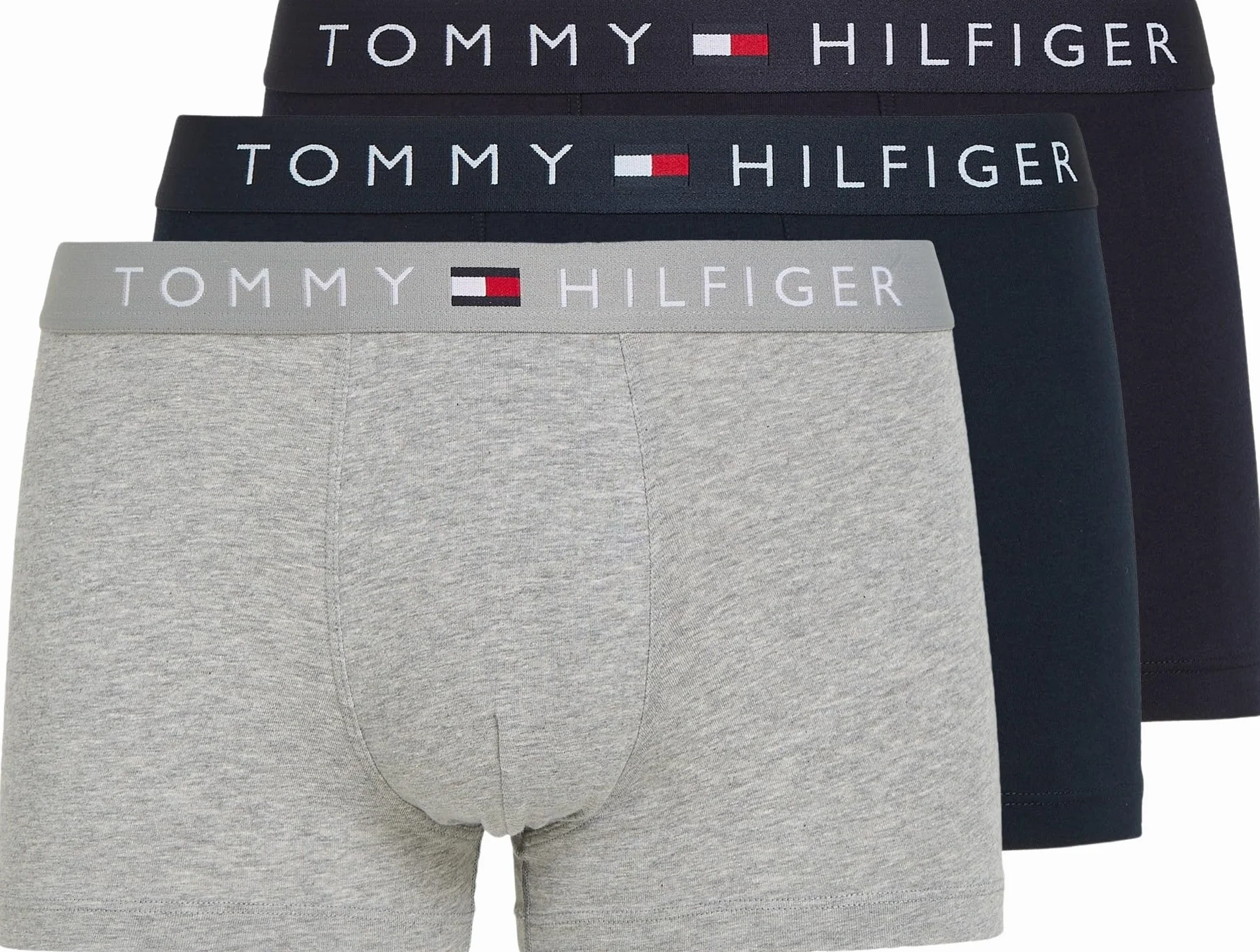 Tommy Hilfiger Męski bagażnik 3 sztuki Czarny M