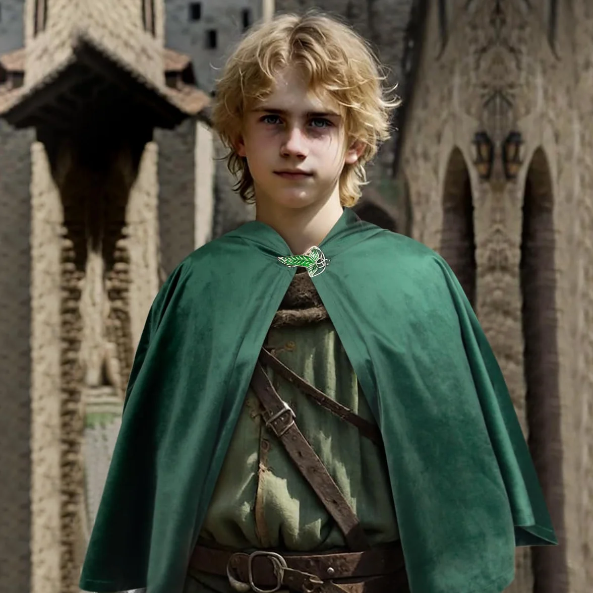 keland Peleryna Hobbit Władca Pierścieni, kostium z broszką LOTR