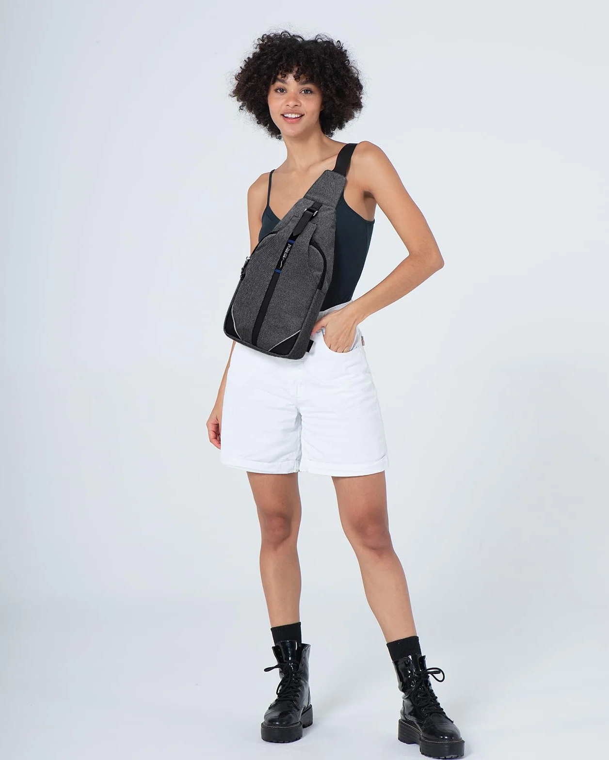 Waterfly Plecak antykradzieżowy, torba crossbody, mały wielofunkcyjny plecak na co dzień dla mężczyzn i kobiet