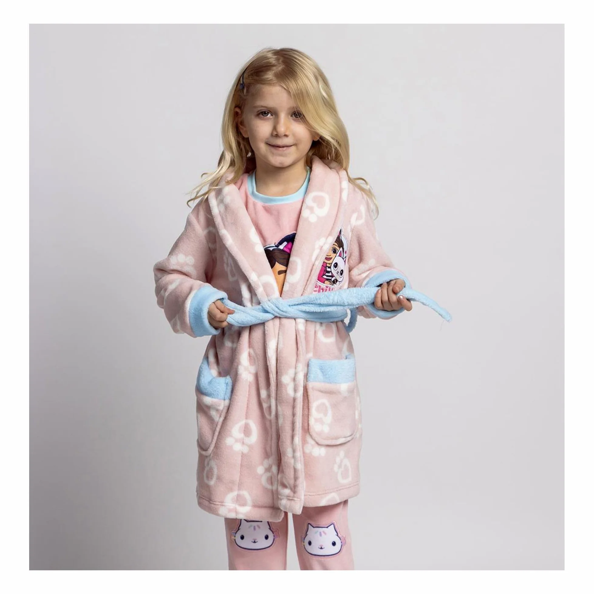 CERDÁ LIFE'S LITTLE MOMENTS Szlafrok dziecięcy Coral Fleece Gabby’s Dollhouse Bata miękka ciepła