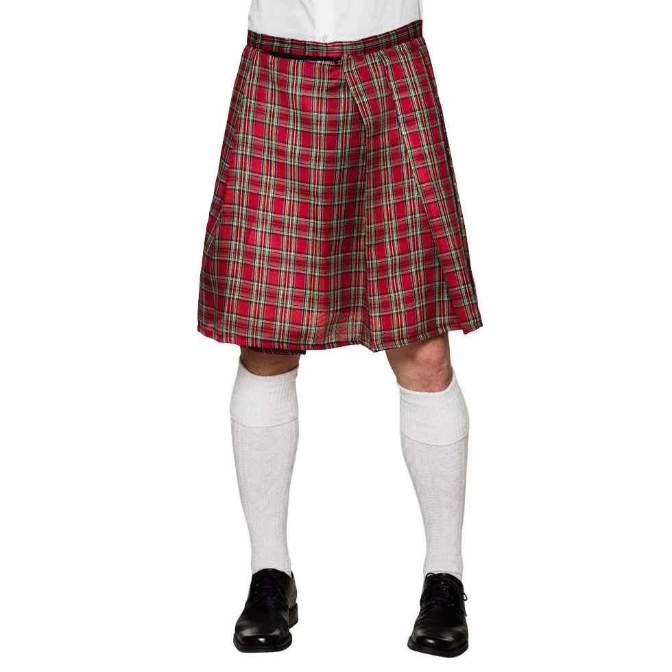 Boland - Mister Tartan tartan kilt, kilt do kolan, rozmiar uniwersalny, spódnica dookoła, karnawał, przebranie, bal przebierańców