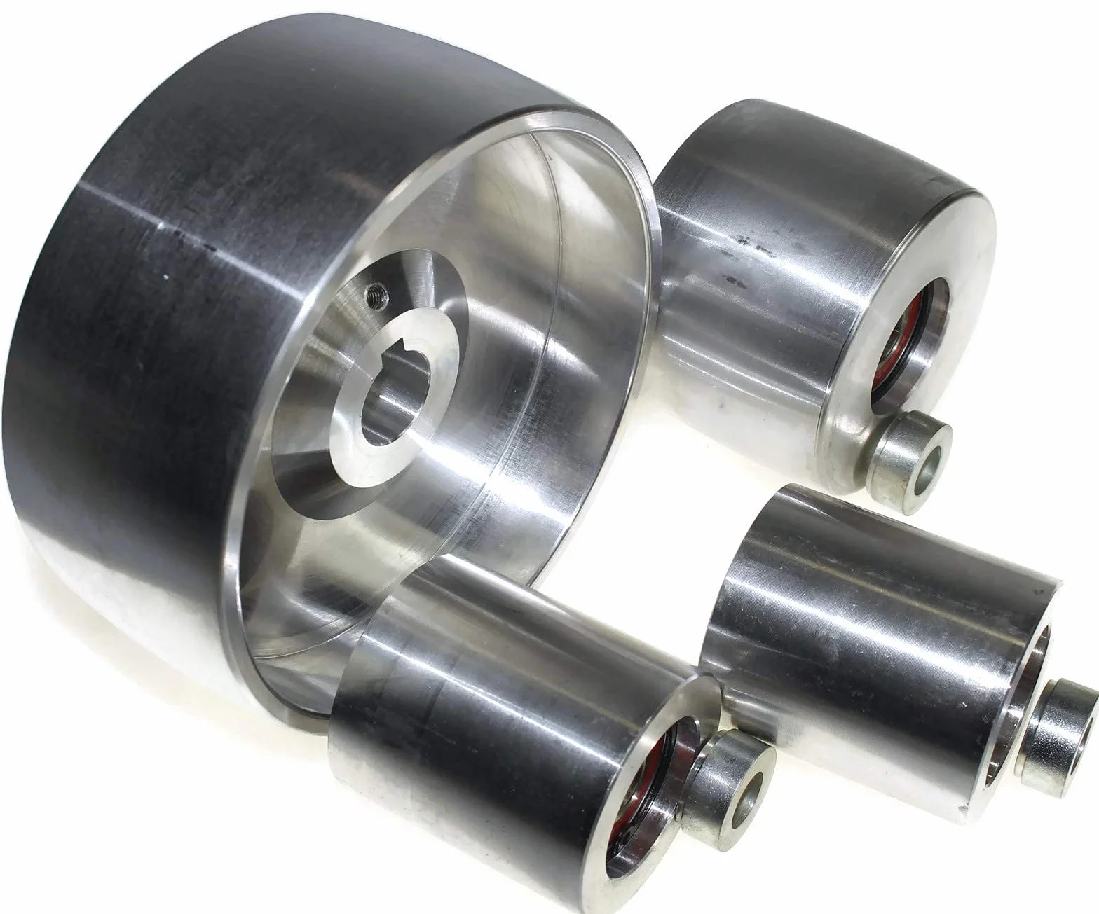 (AL5-24) CNC frezowana szlifierka pasowa zestaw do szlifierek nożowych 130 mm napęd 24 mm trzpień 75 mm tor 50 mm Idler