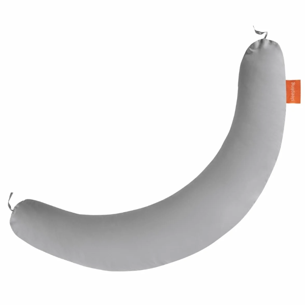 sleepling Poduszka do karmienia 40 x 190 cm, długa poduszka ciążowa, poduszka do pozycjonowania, 100% mikrofibra, można prać w 60 stopniach, Ökotex, szara