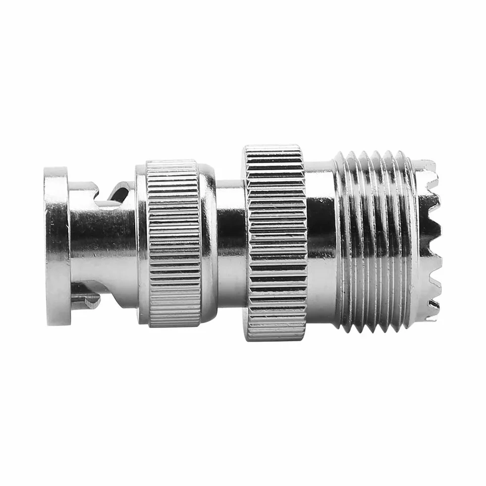2 szt. Adapter Koncentryczny RF BNC Wtyk Męski na UHF SO239 PL-259 żeńskie Złącze Kabla Typu Jack