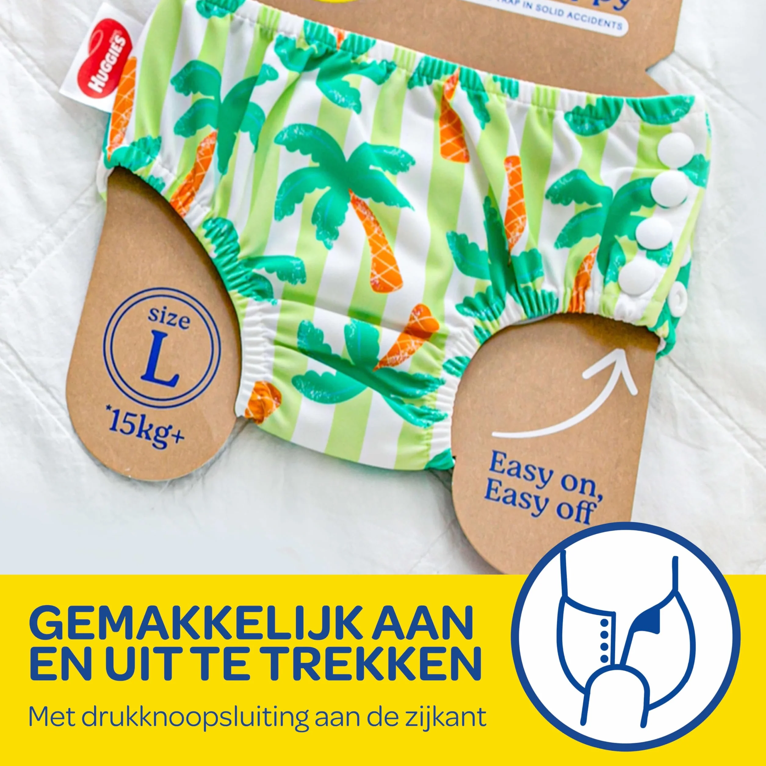 Huggies Little Swimmers, rozmiar 3-4 (7-15 kg), 1 pieluszka wielokrotnego użytku z tropikalnym wzorem