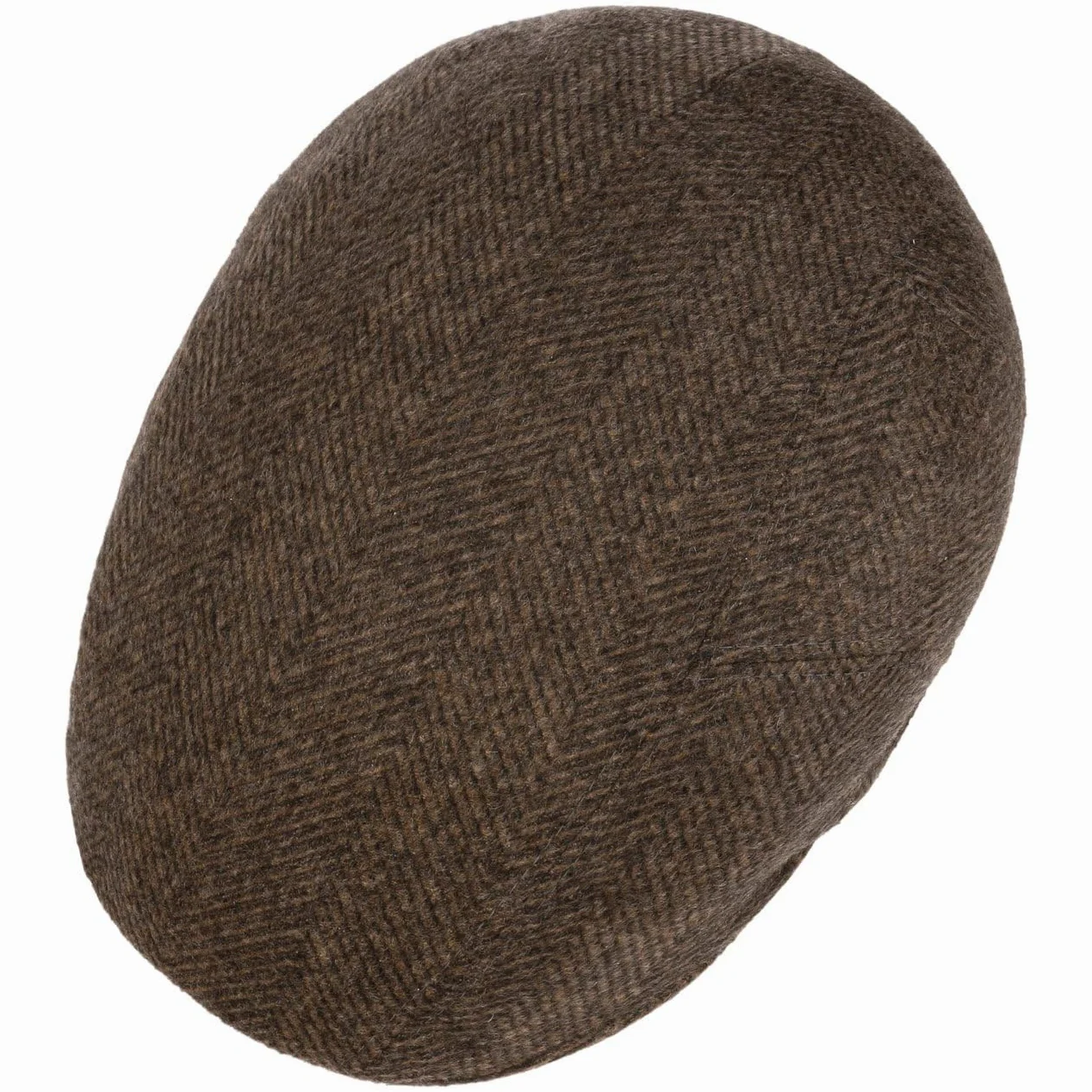 Stetson Bardsey kaszmir płaska czapka z daszkiem męska – Made in Germany z daszkiem, na jesień, zimę, jesień, zimę, 58 cm, brązowa