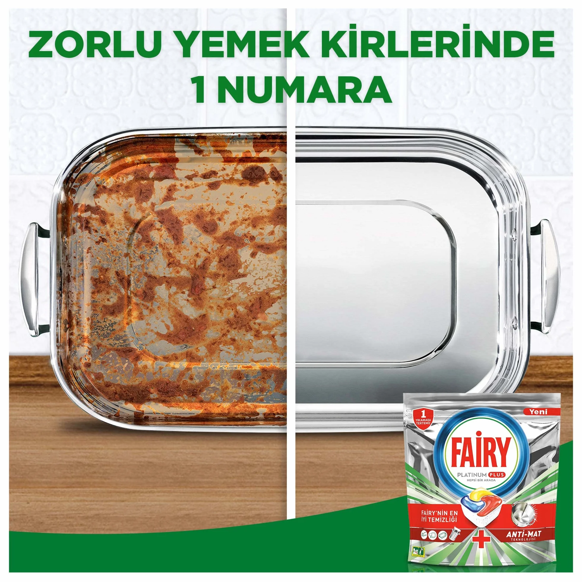 Fairy Platinum Plus All In One, Kapsułki do zmywarki, Lemon, 106 sztuk (2 x 53 szt.), Tabletki czyszczące