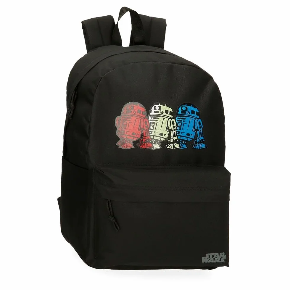 Joumma Star Wars Star Wars - R2D2 Plecak szkolny 15,6" Czarny 31,5x45x15 cm Poliester 21,26L, Czarny (Black), Talla única, Plecak szkolny z możliwością dostosowania do wózka