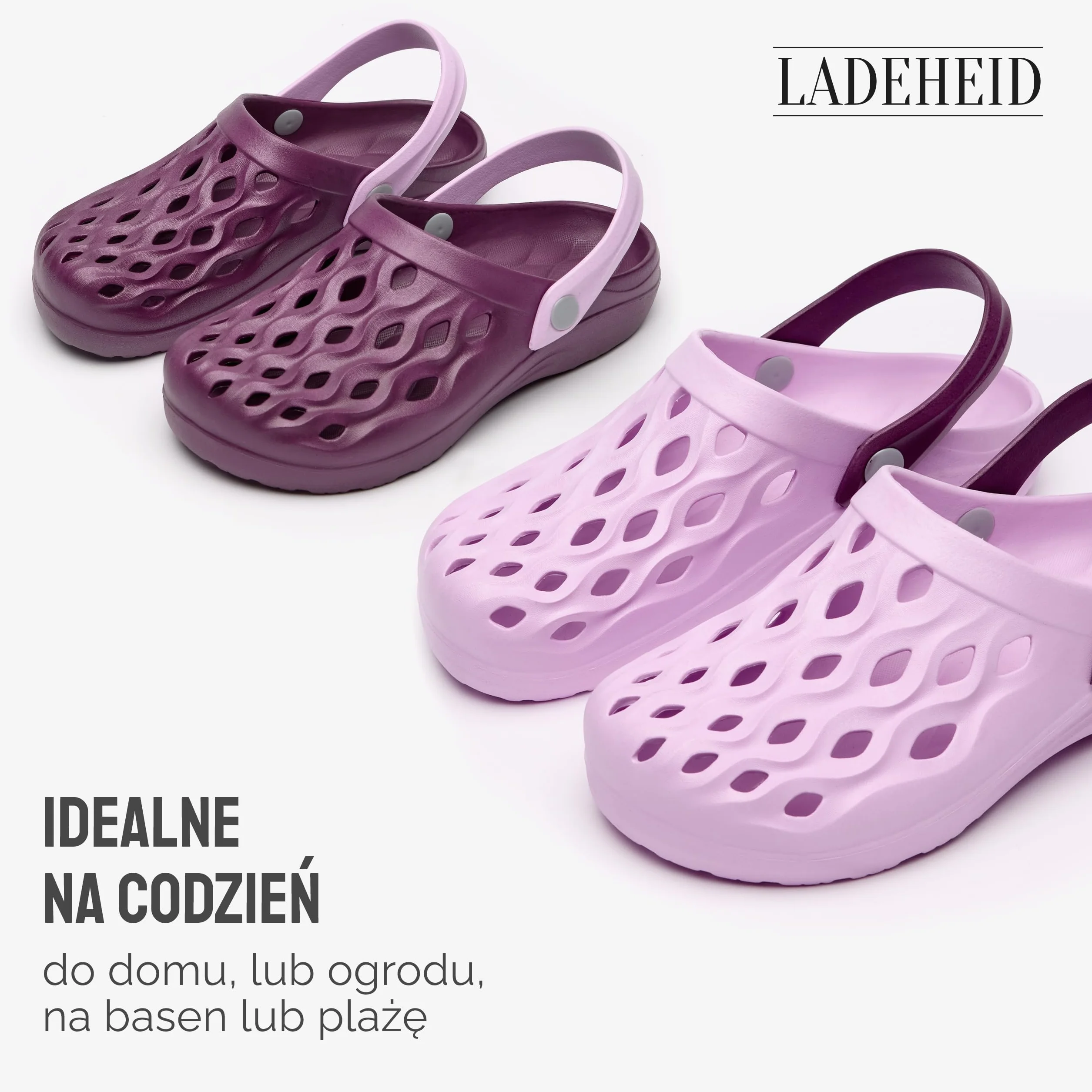 Ladeheid Damskie Lekkie Chodaki Ogrodowe z EVA Buty Ogrodowe LA-CA-16