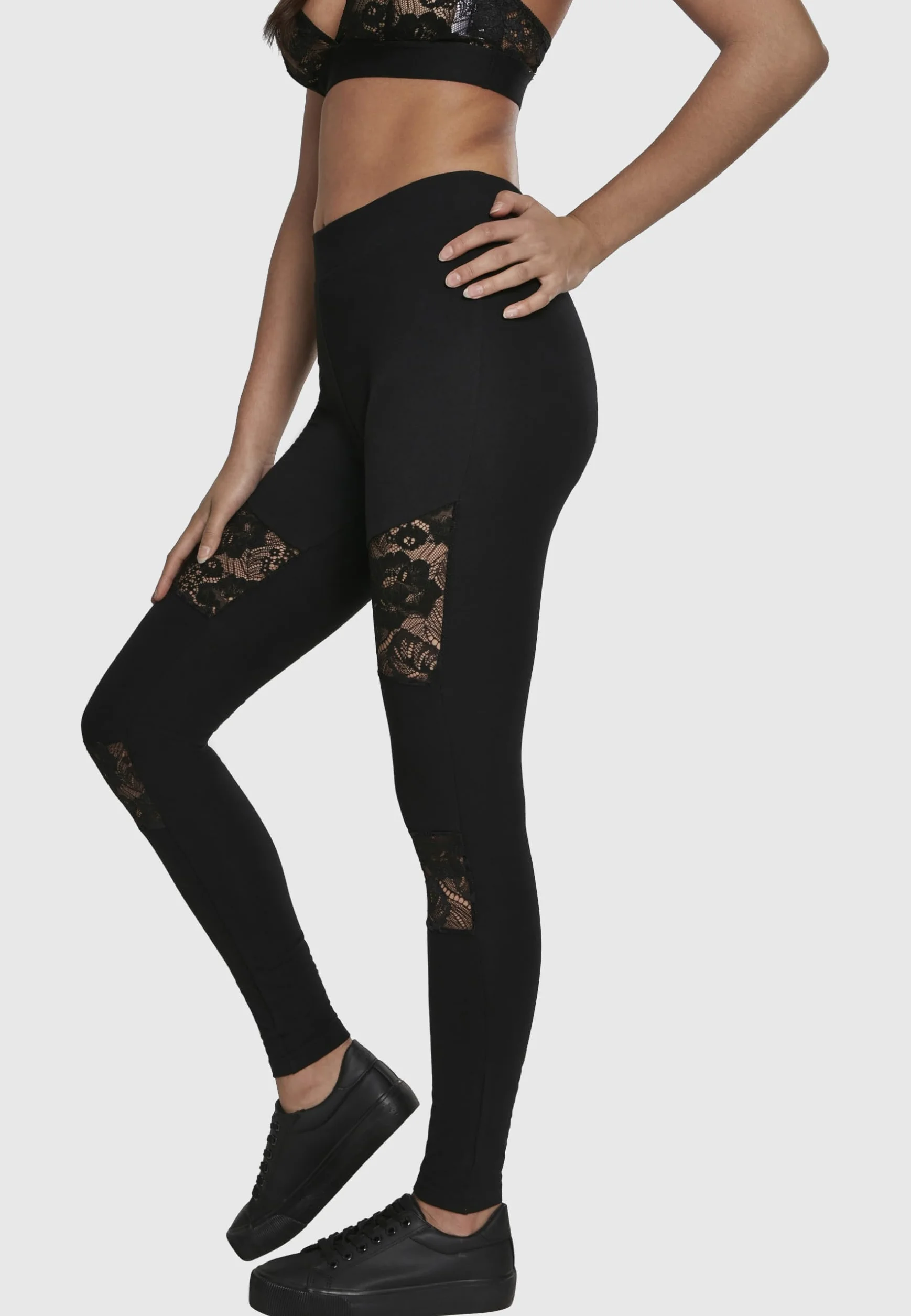 Urban Classics Damskie Legginsy, Czarny