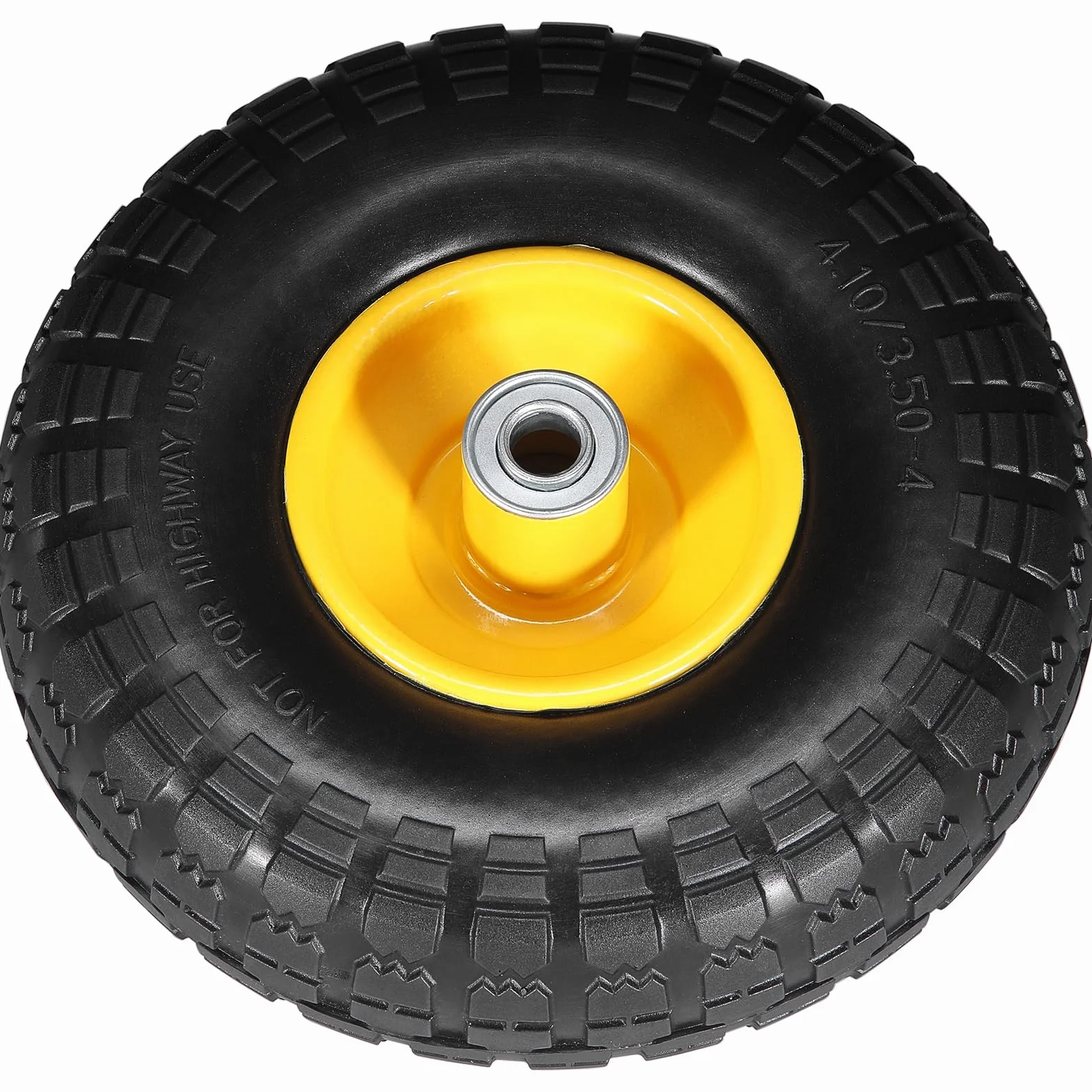 VEVOR Pełne koła PU z oponami RunFlat, 2 sztuki, obciążenie dynamiczne 10 kg, obciążenie statyczne 10 kg, bezdętkowe opony i koła do wózków transportowych, wózków użytkowych, wózków, przyczep