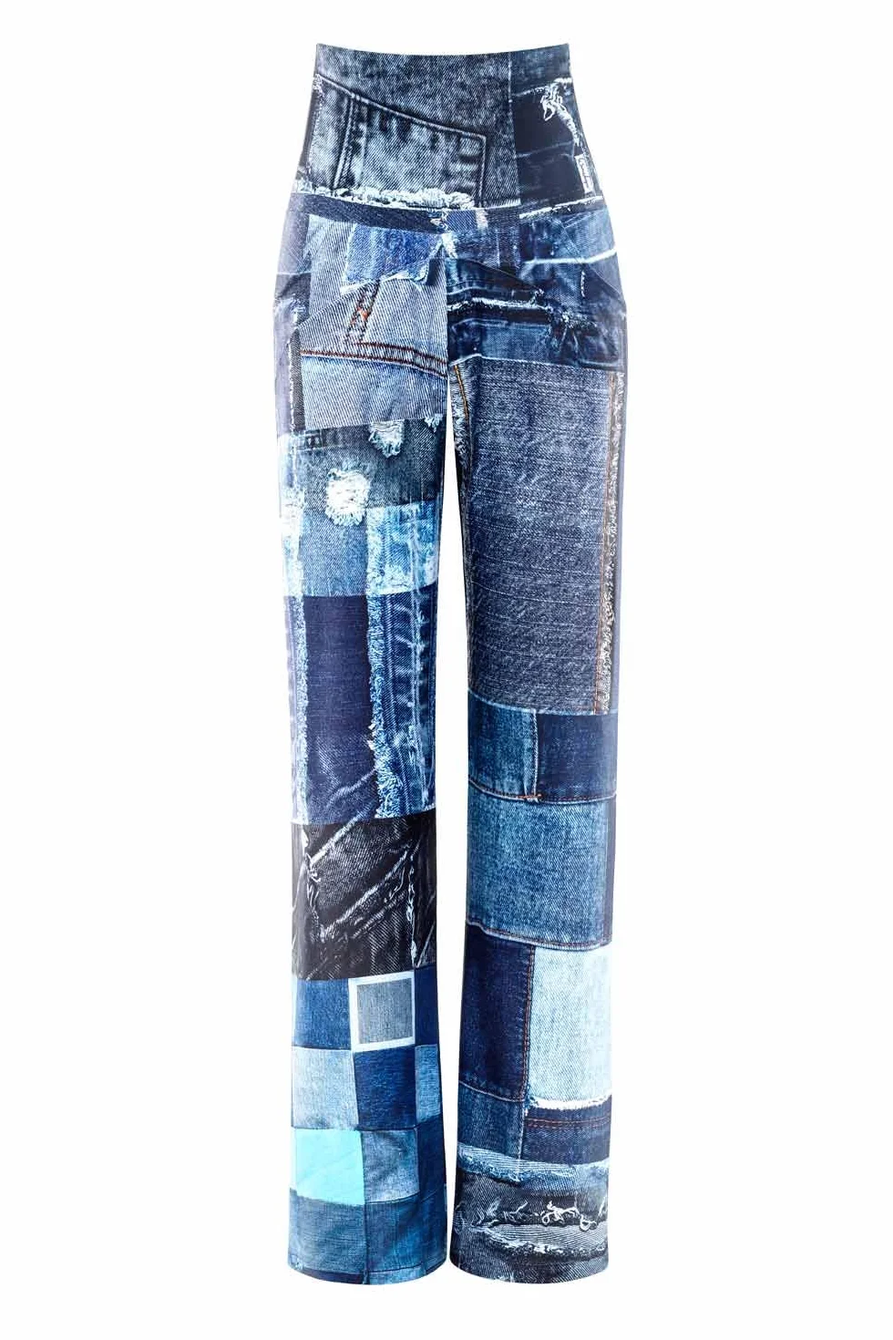 WINSHAPE Functional Comfort Culottes Cul101c “high Waist” Mit Patchwork-print - Spodnie lekkoatletyczne Kobiety