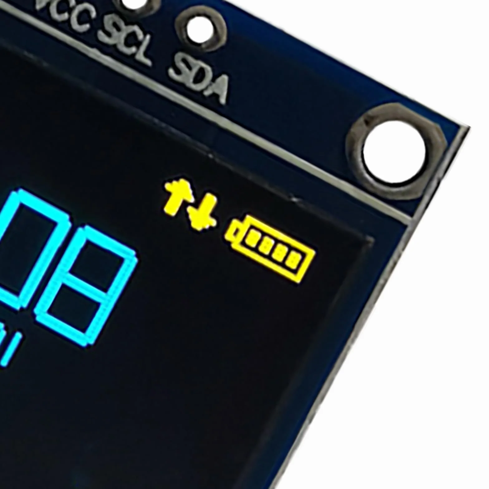Moduł Wyświetlacza OLED 0,96 Cala, 128x64 Pikseli żółty Niebieski SSD1315 Mini Samoświecąca Płytka Wyświetlacza, Wyświetlacz Szeregowy IIC I2C, Kompatybilny z Ar Duino, Seria 51