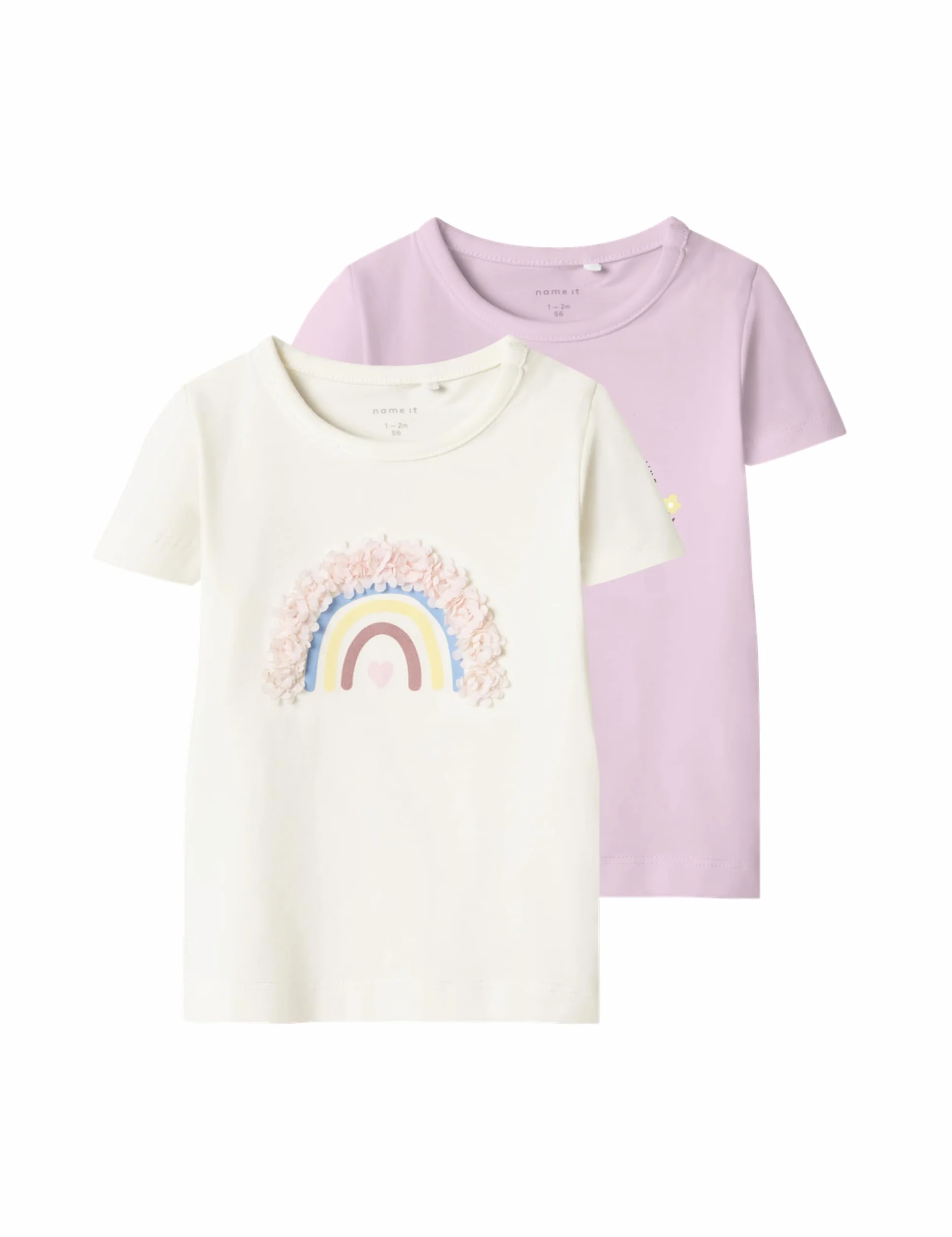 Name It Nbffines 2P SS Top Box, Cloud Dancer, 86