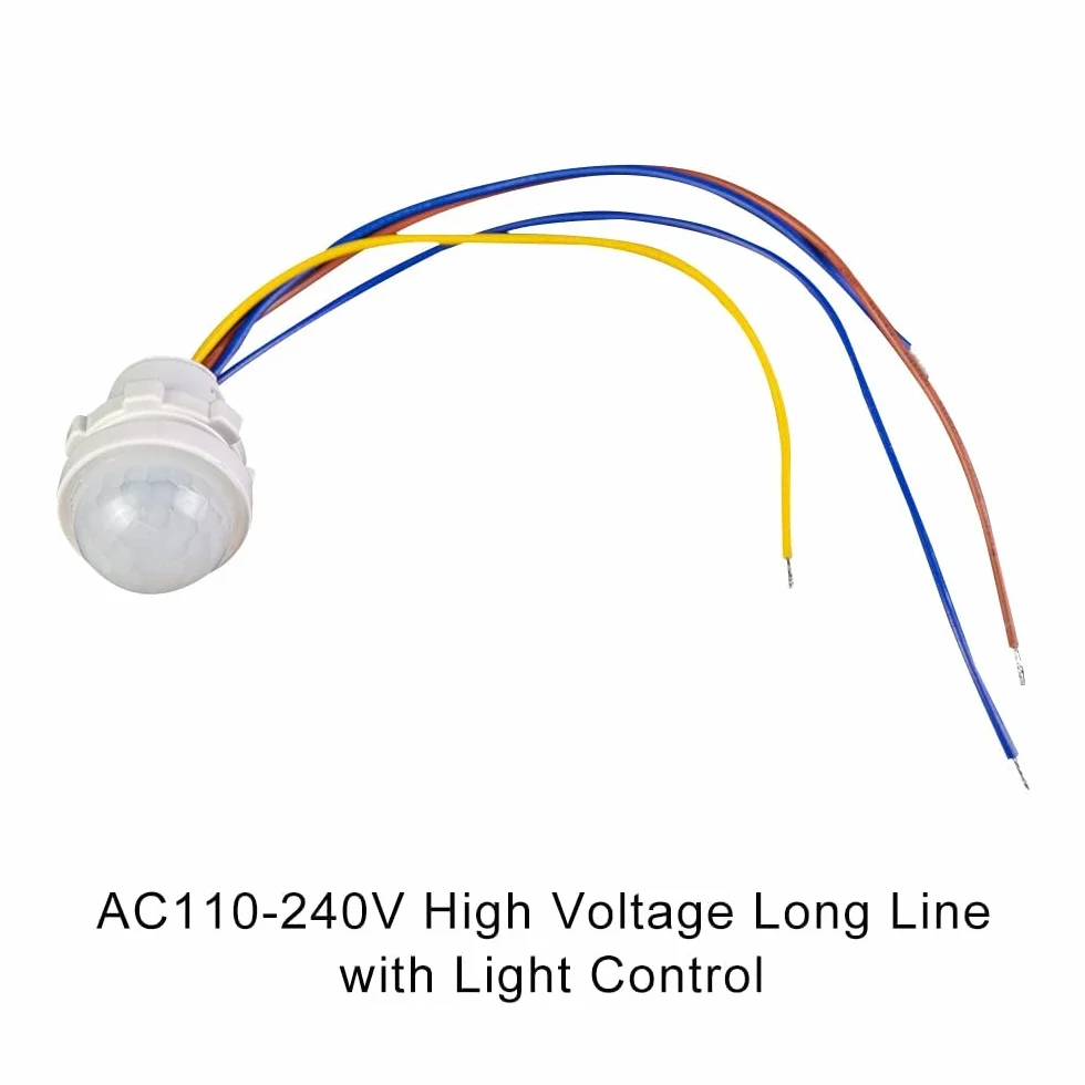 Heemol 110V 220V LED Czujnik Ruchu PIR Podczerwień Automatyczny Czujnik Światła Przełącznik Lampy