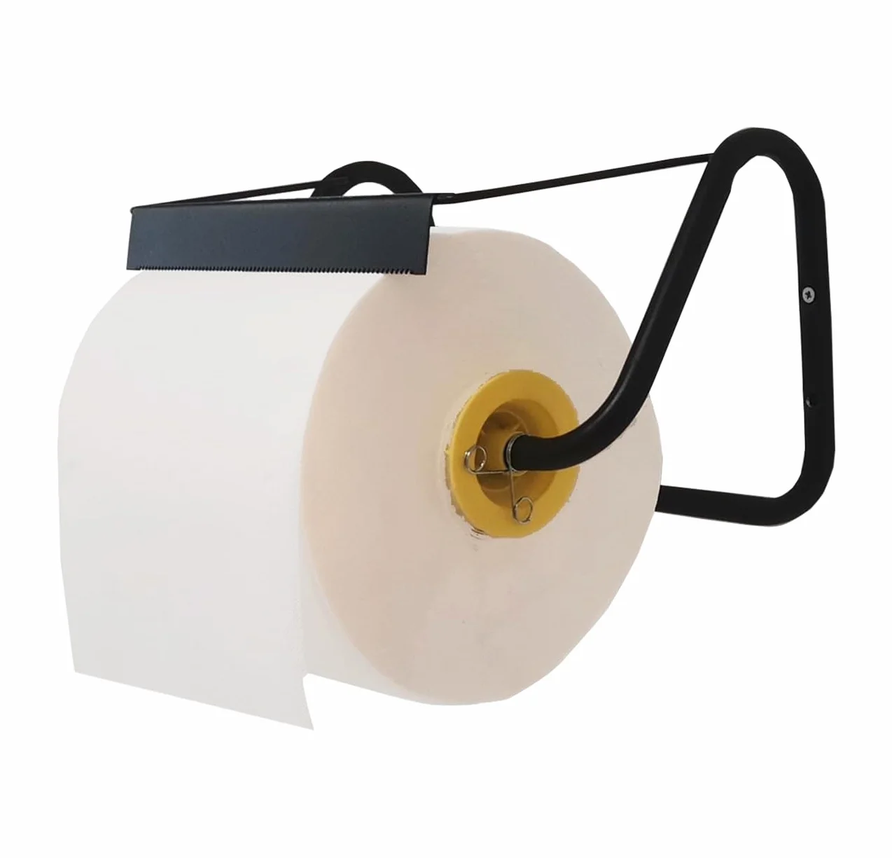 Tecnokit dozownik na rolki papieru ściennego, do cewek papieru przemysłowego suszarki, akcesoria montażowe w zestawie 40x30x23 cm (czarny)