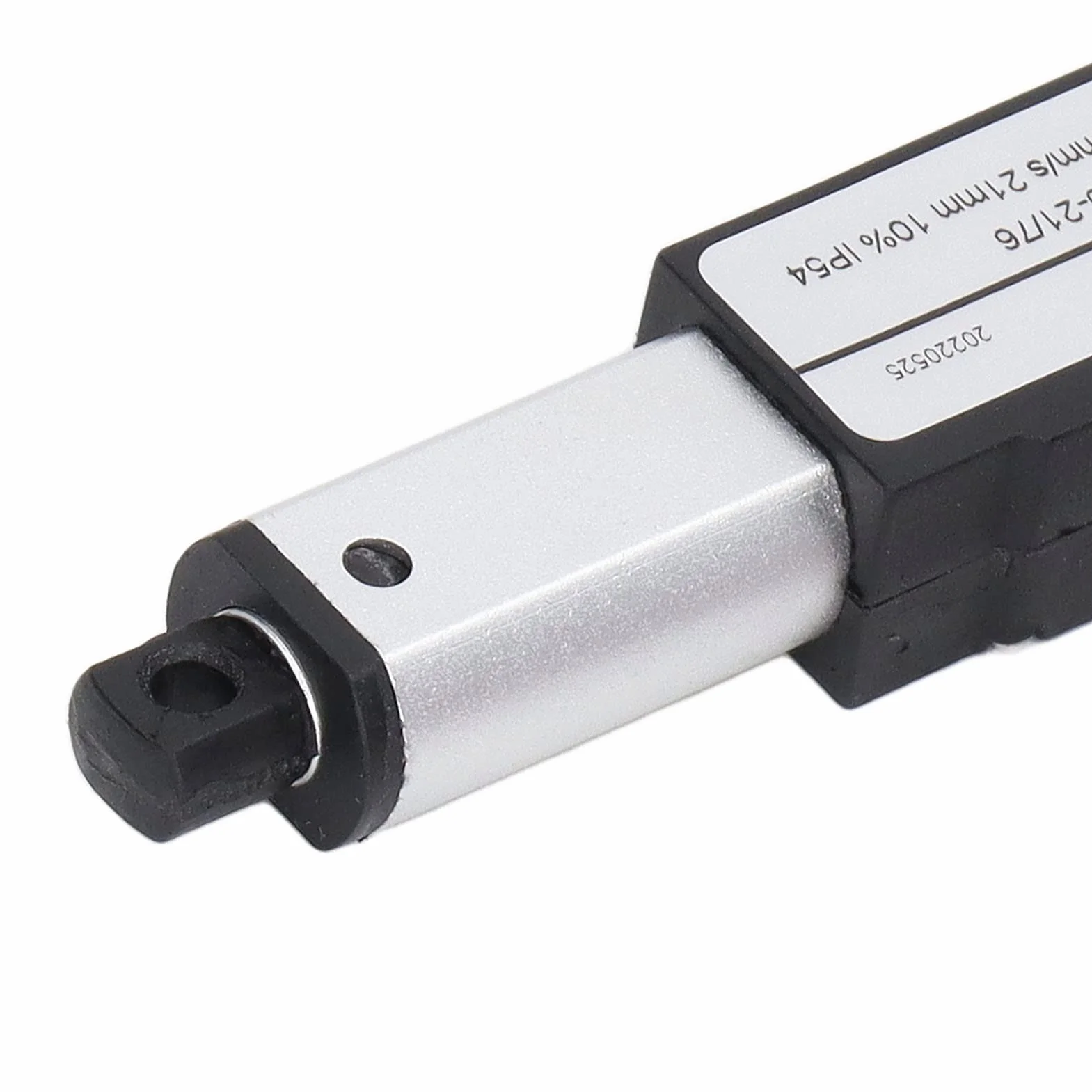 Mini Elektryczny Siłownik Liniowy 12V, 64N 15mm/s Mały Siłownik Liniowy z Uchwytami Montażowymi, Wodoodporny Siłownik Ruchu IP54 do Automatyki Domowej (21 mm)