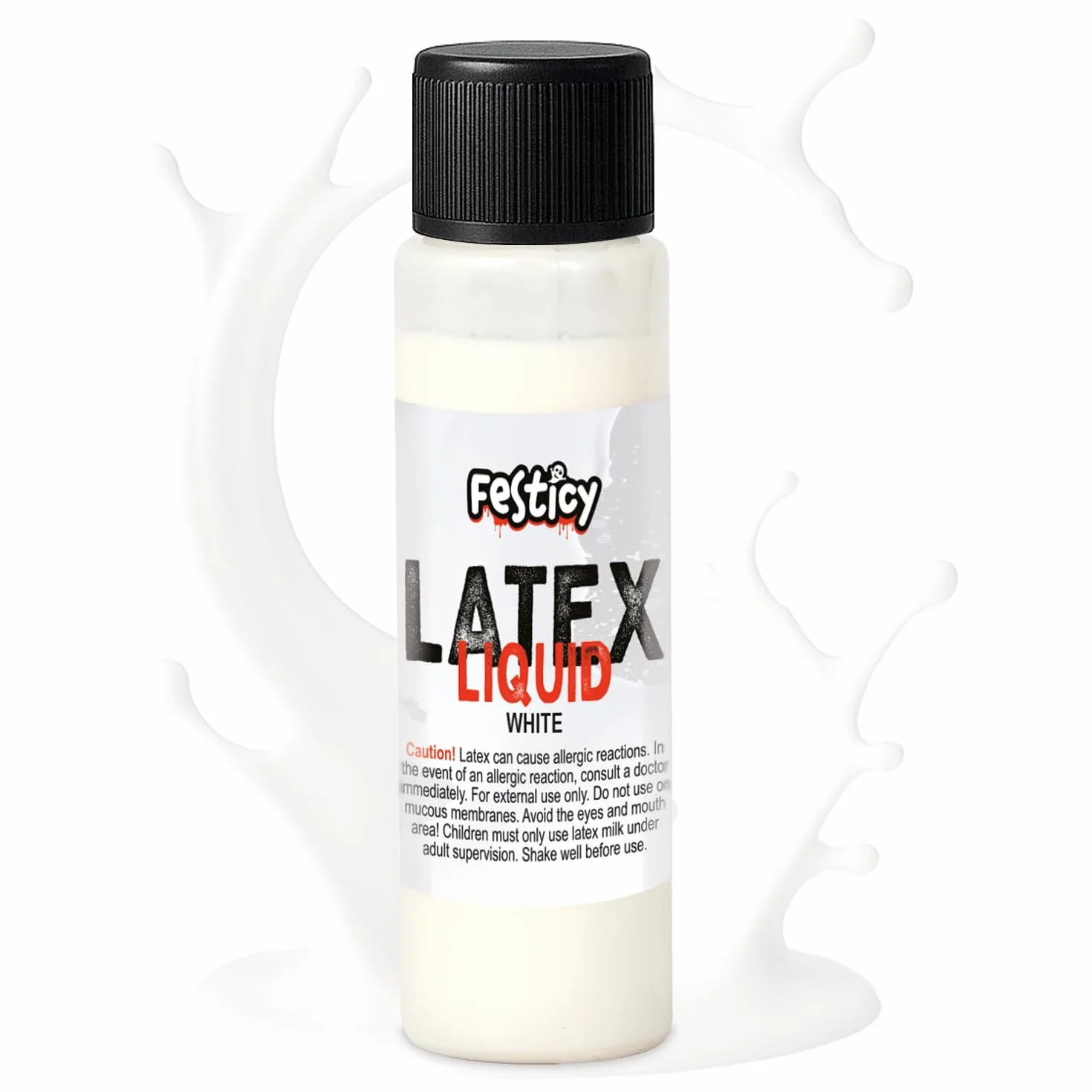 FESTICY Lateks biały płyn 30 ml do makijażu Halloween sztuczne blizny