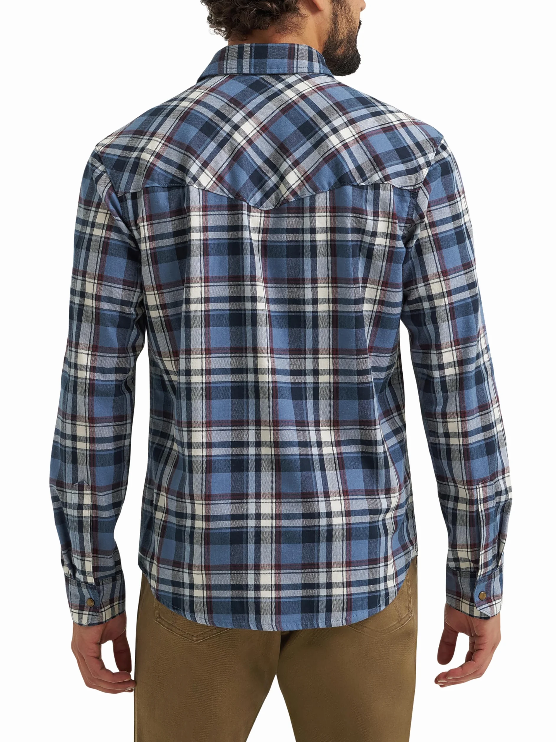 Wrangler Męska kultowa koszula dżinsowa o regularnym kroju, Midnight Navy, L